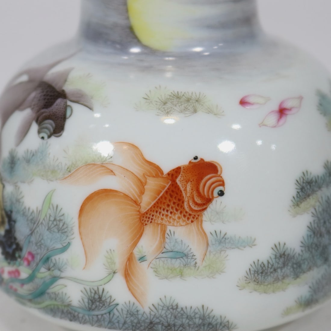 A Exquisite Enamel Fish Pattern Water Pot - 6