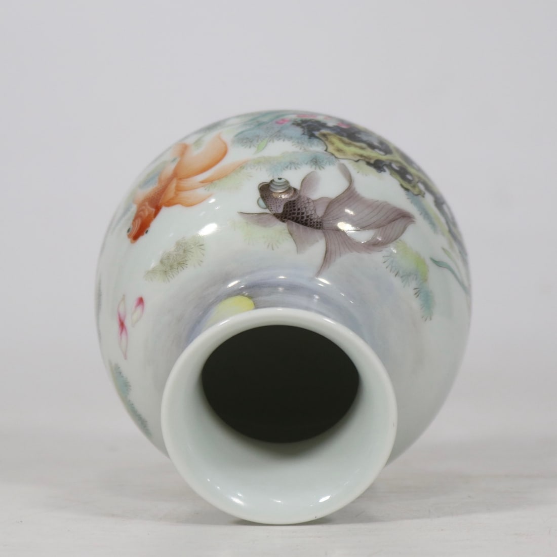 A Exquisite Enamel Fish Pattern Water Pot - 8