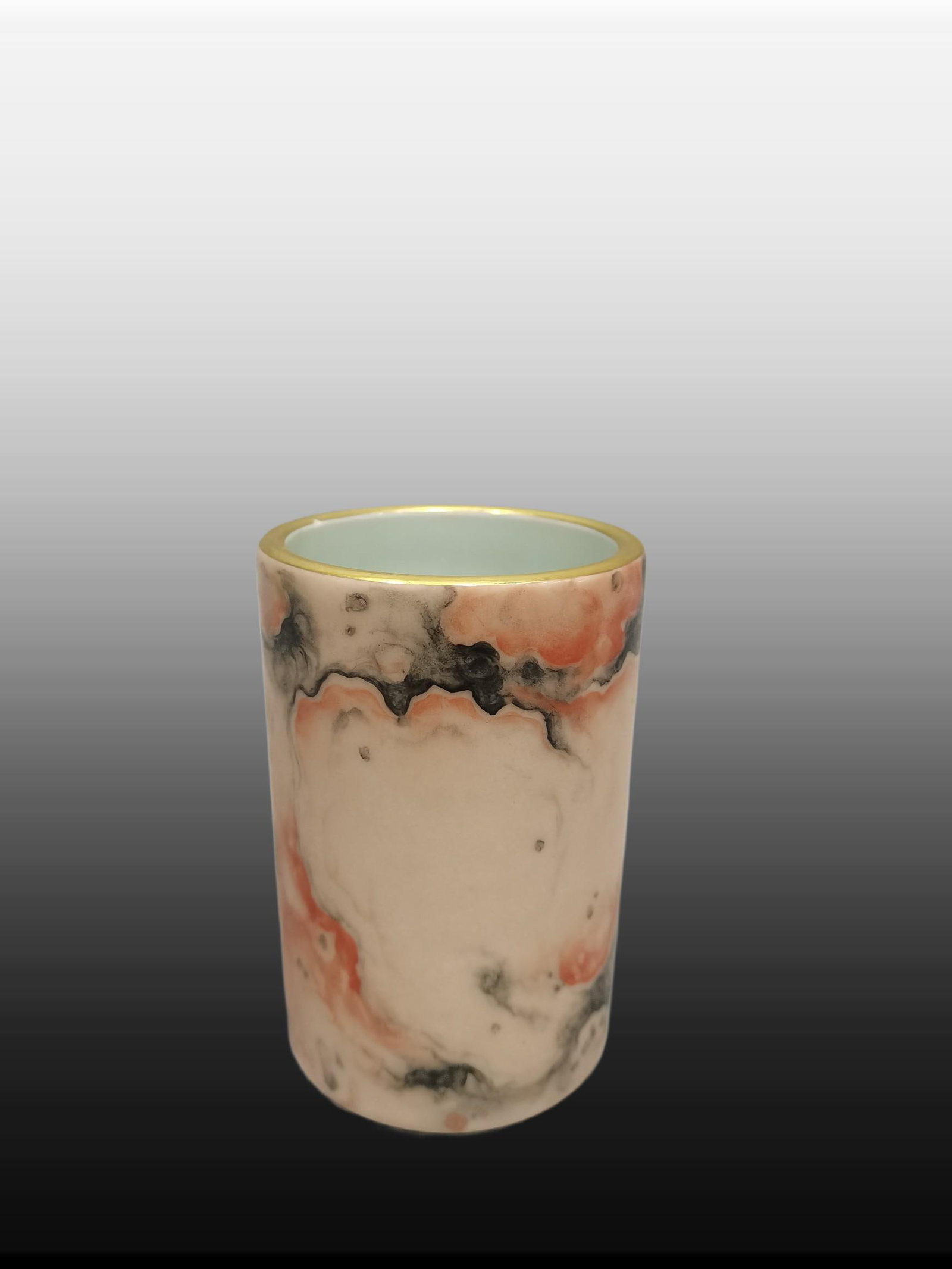 A Exquisite Stone Pattern Brush Pot - 3