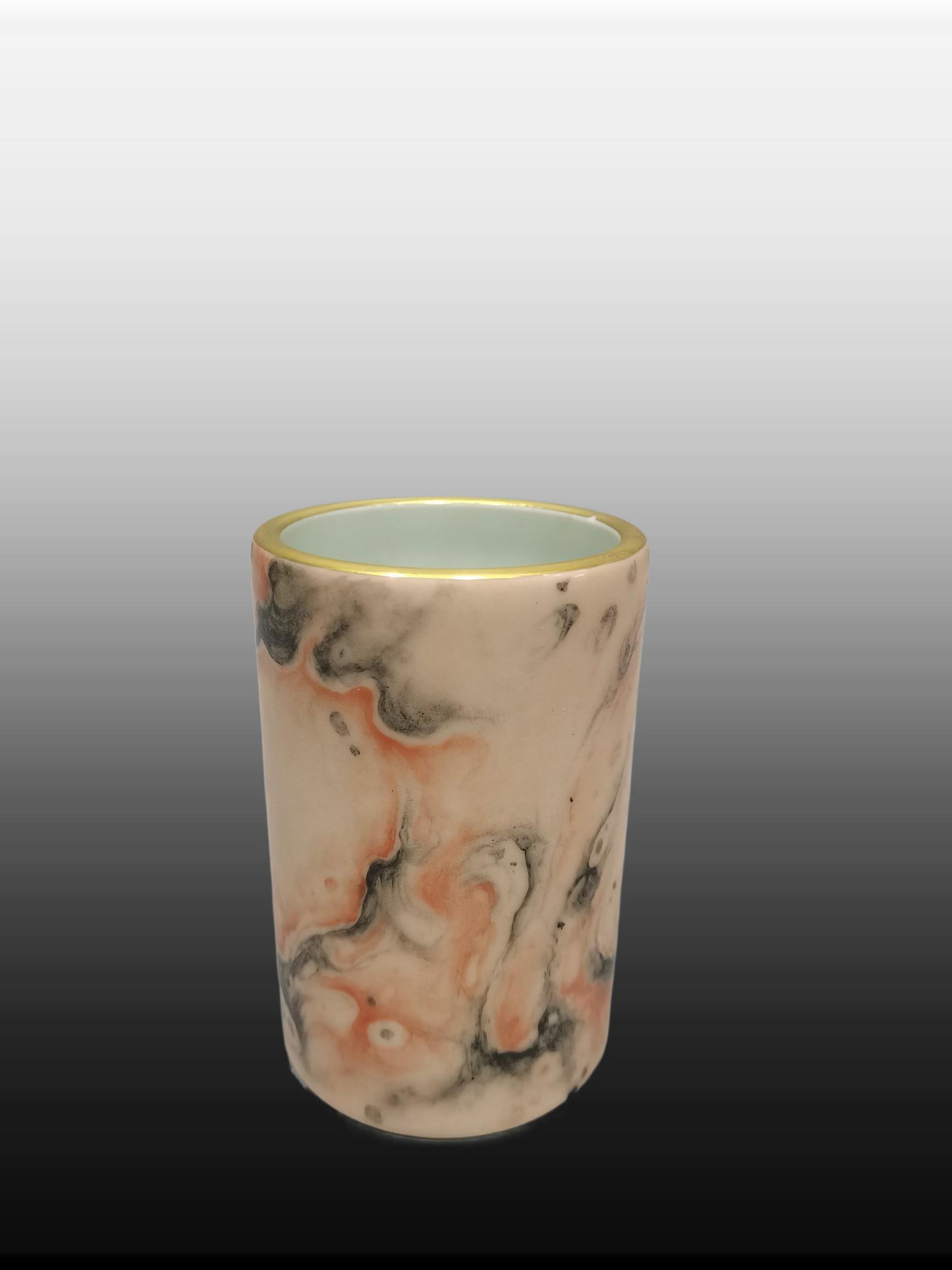 A Exquisite Stone Pattern Brush Pot - 4