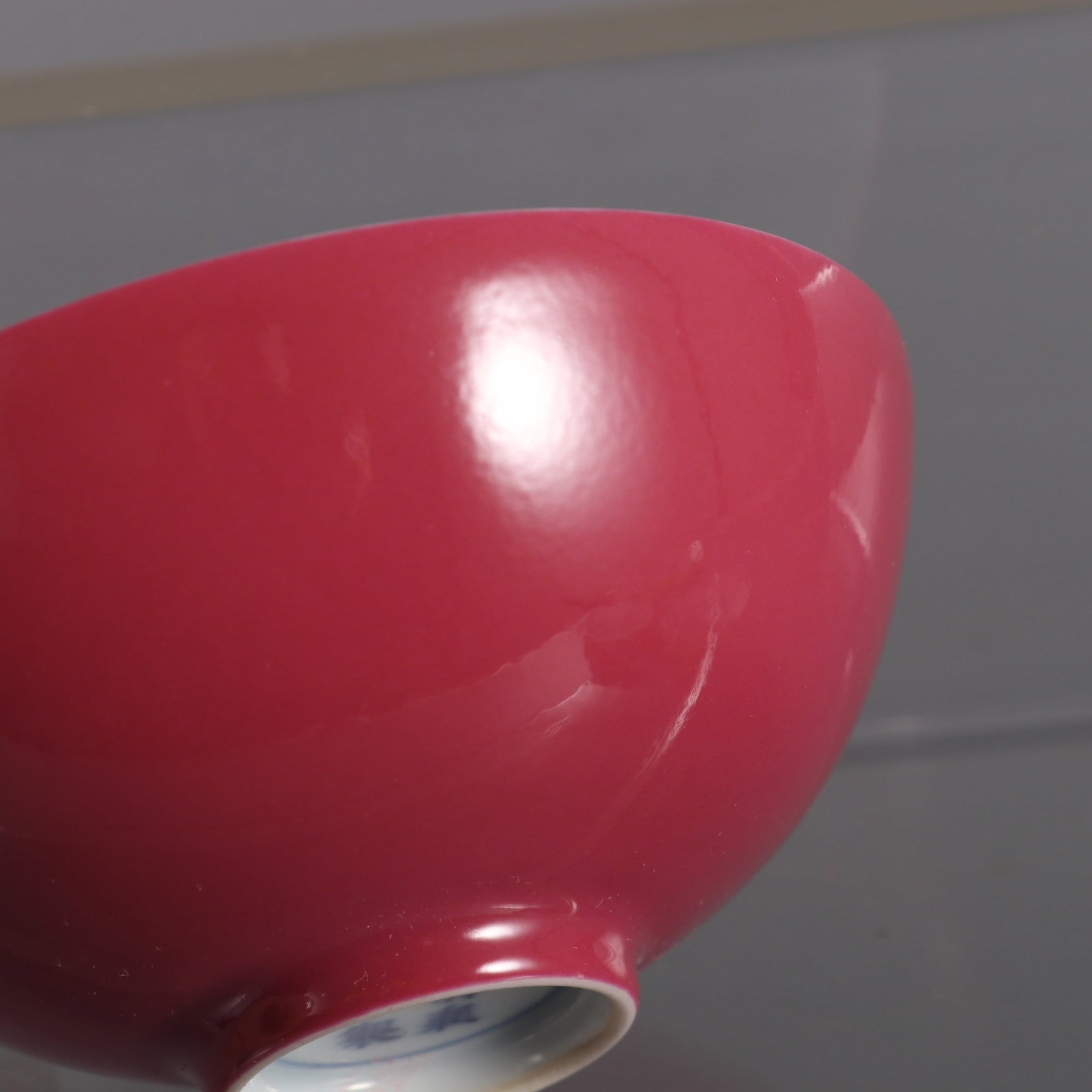 A pair of Exquisite Ruby Red-Glazed Flower Pattern Cup - 9