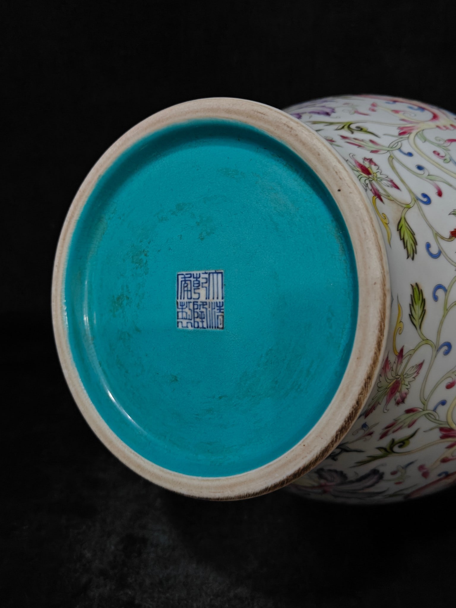 A Exquisite Enamel Lotus Pattern Double-Ears Vase - 9