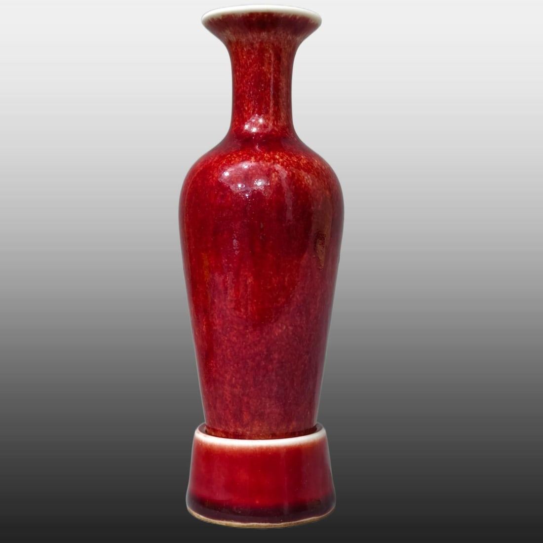 A Exquisite Lang Red Glazed Vase (1 of 7)