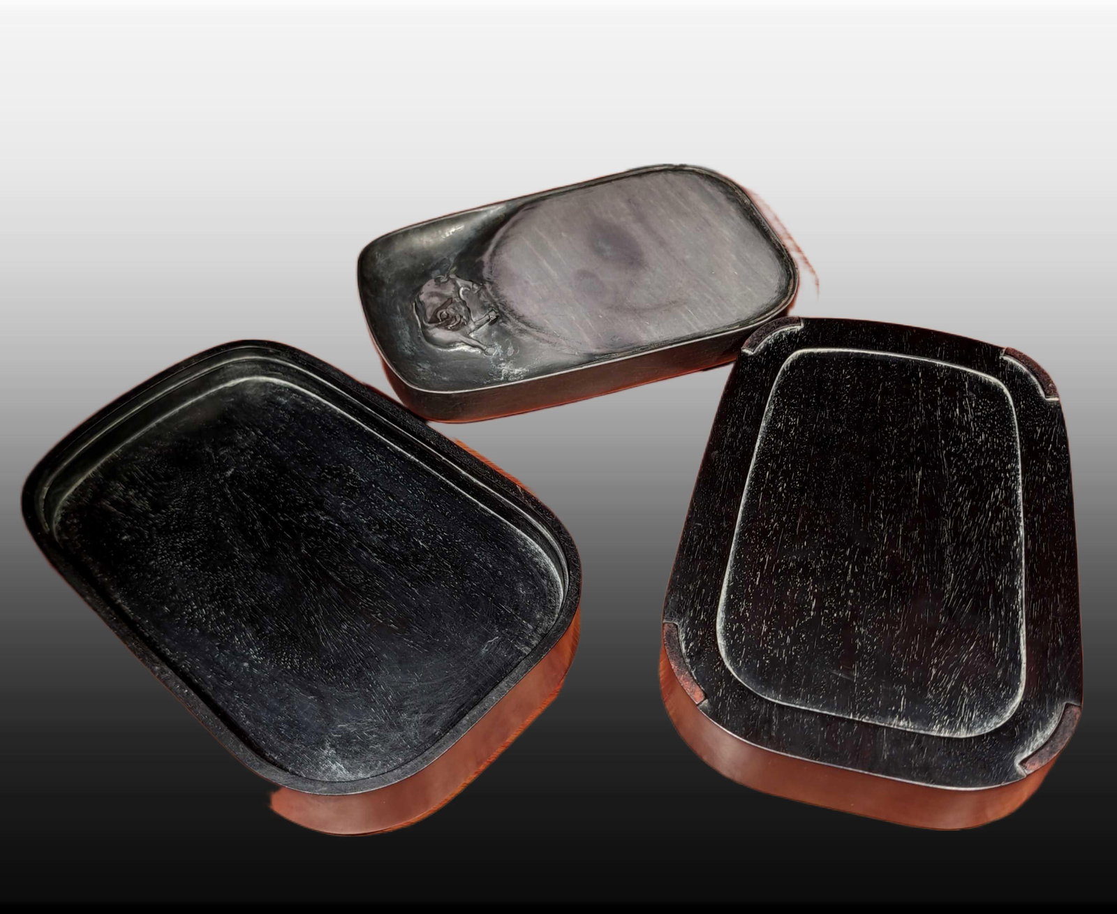 A Exquisite Buffalo Pattern Inkstone - 9