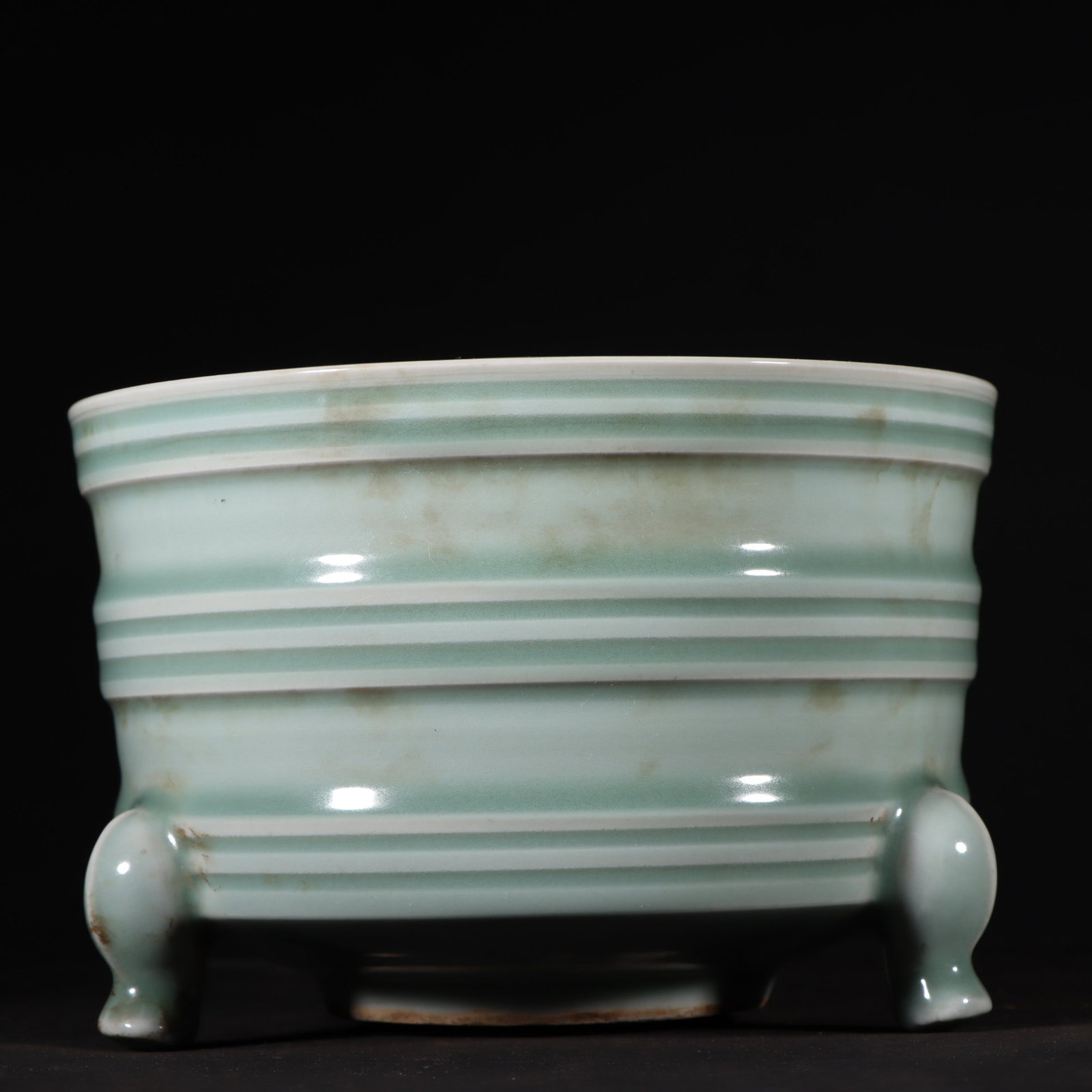 A Exquisite Longquan Yao String Pattern Tripod Censer - 5