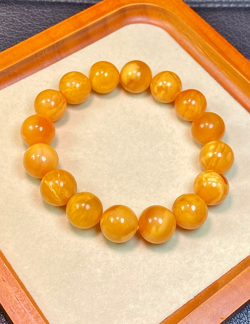 A Exquisite Amber Round bead Bracelets - 2