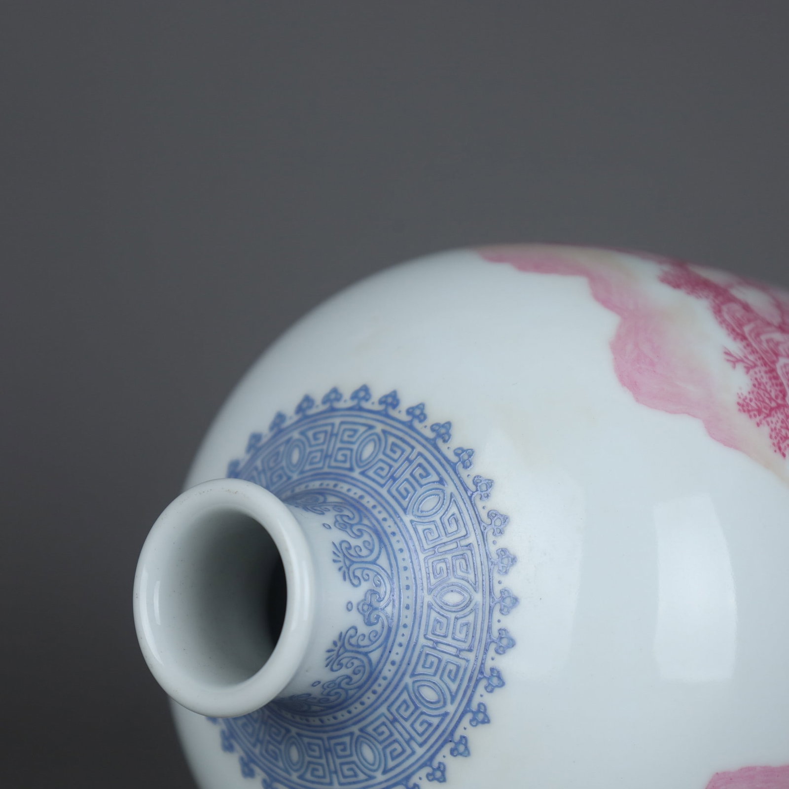 A Exquisite Agate Red Landscape Pattern Vase - 4