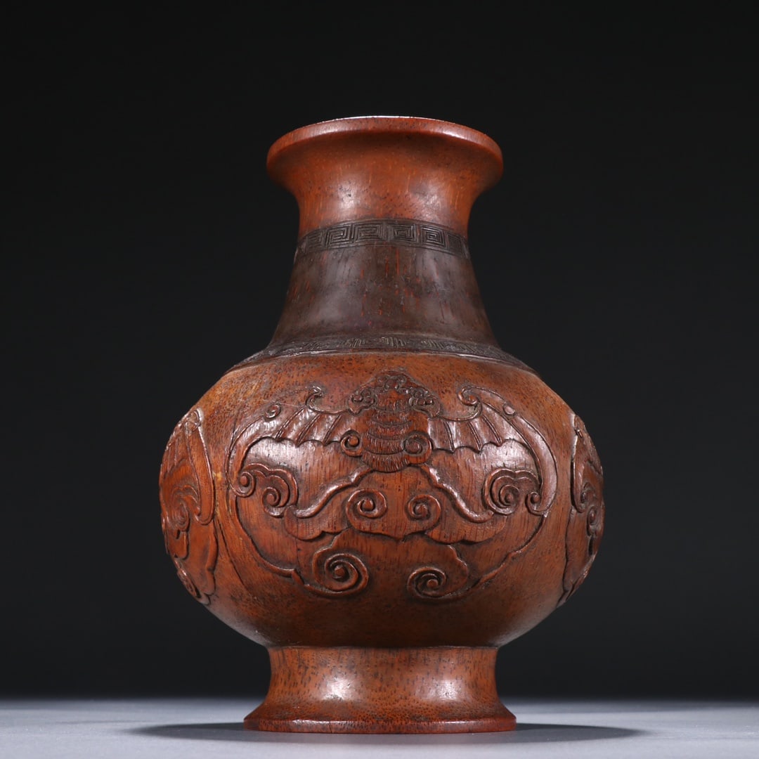 A Exquisite Bamboo Fu and Cloud Pattern Vase - 3