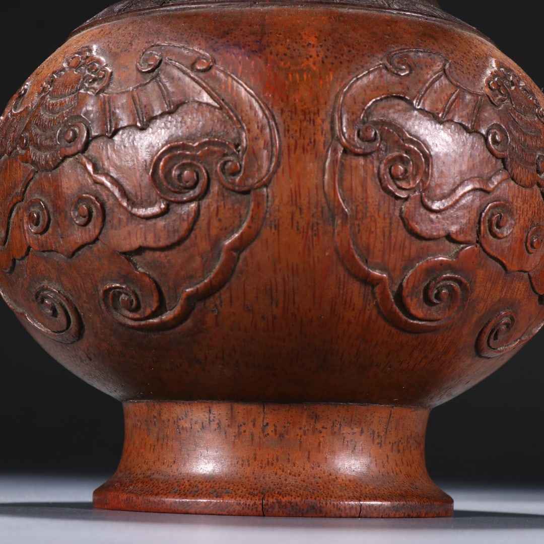 A Exquisite Bamboo Fu and Cloud Pattern Vase - 7