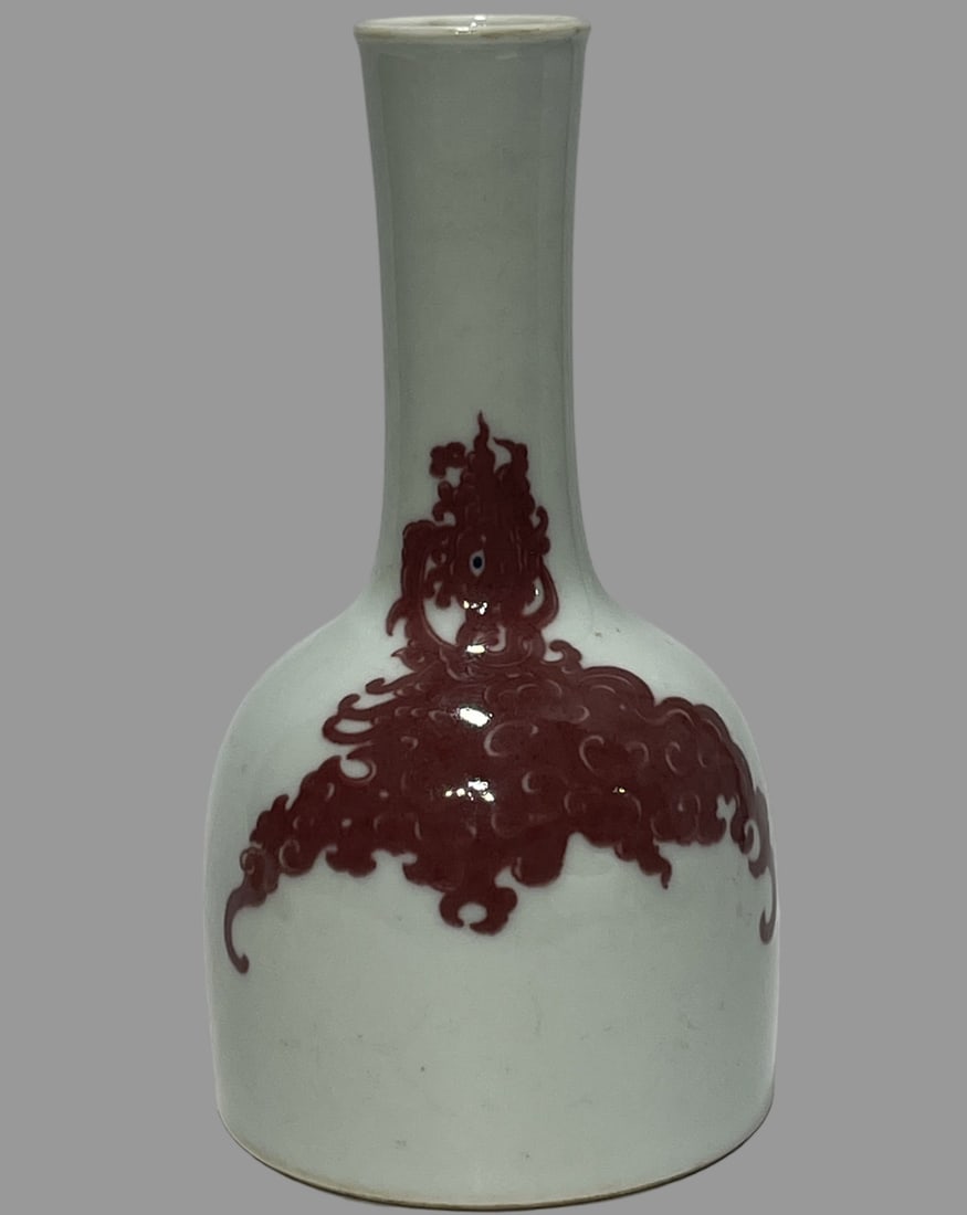 A Exquisite Underglaze-Red Vase - 4