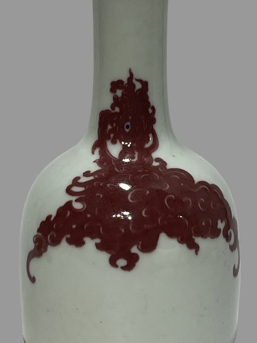 A Exquisite Underglaze-Red Vase - 5