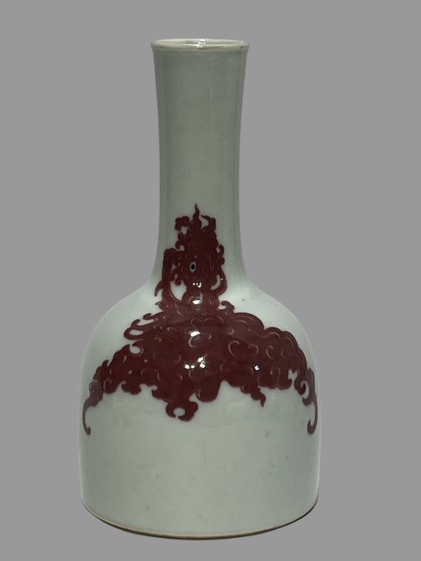 A Exquisite Underglaze-Red Vase - 7
