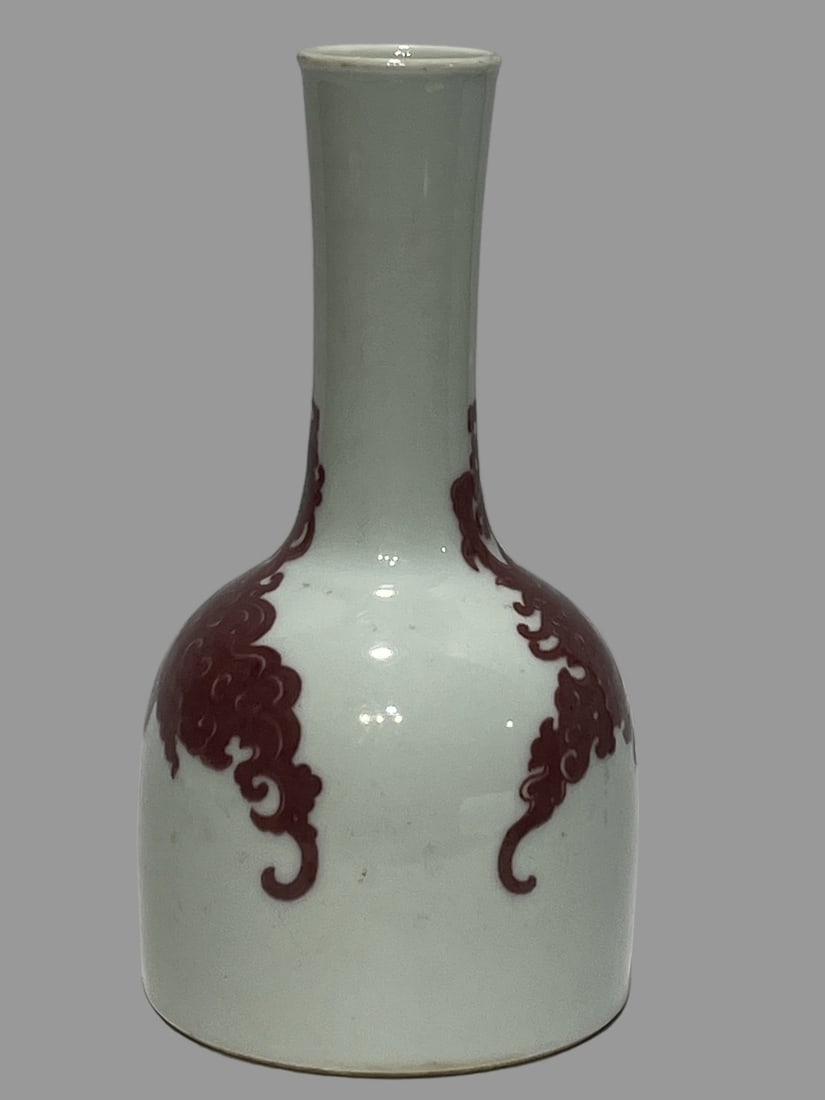 A Exquisite Underglaze-Red Vase - 8