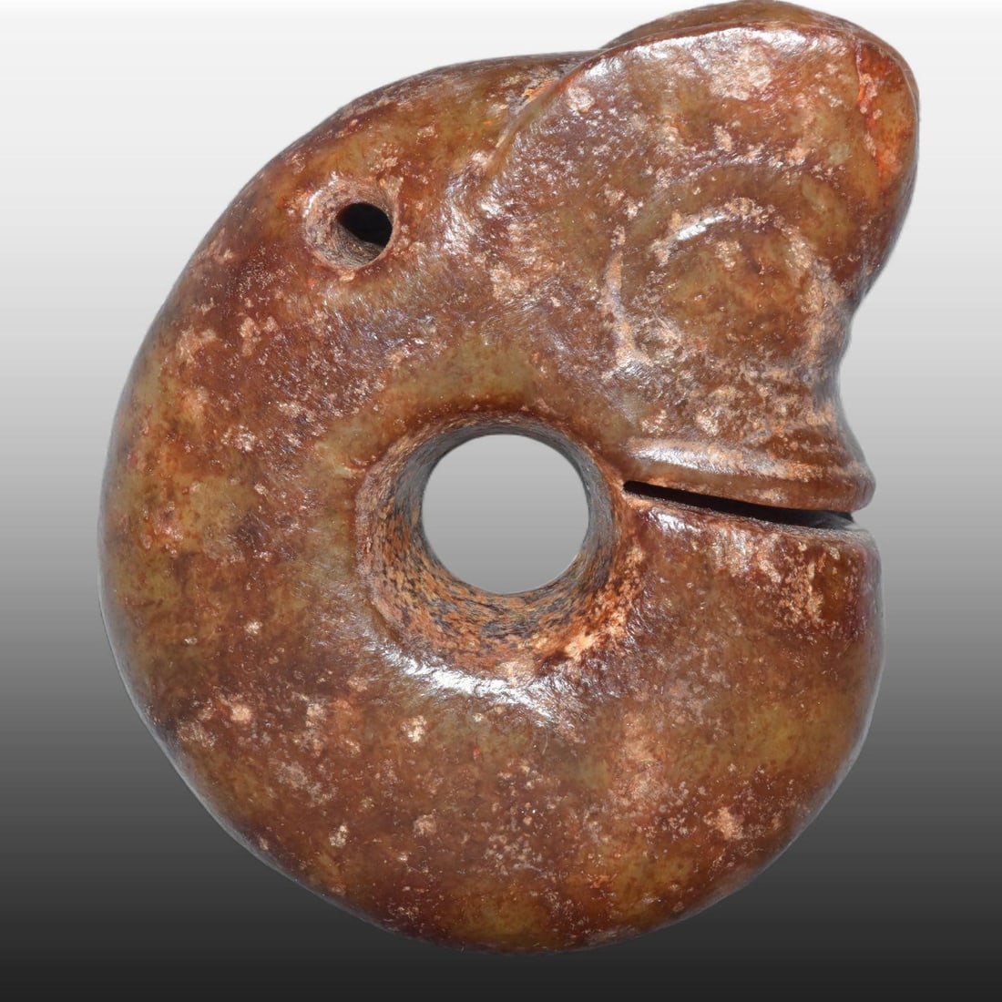 A Exquisite Gaogu Jade Pig Dragon (1 of 6)
