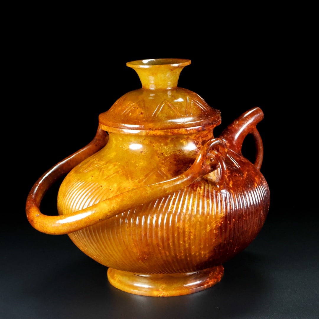 A Exquisite Hotan Jade Ewer - 2