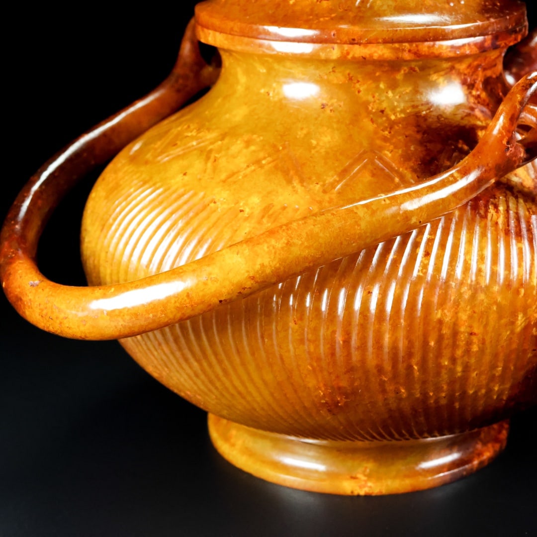 A Exquisite Hotan Jade Ewer - 8
