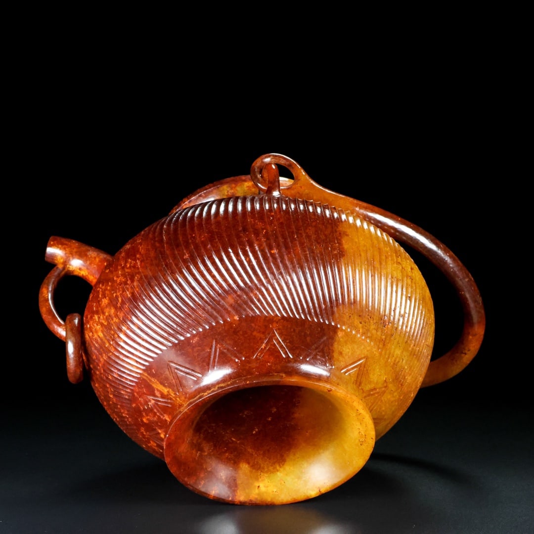 A Exquisite Hotan Jade Ewer - 9
