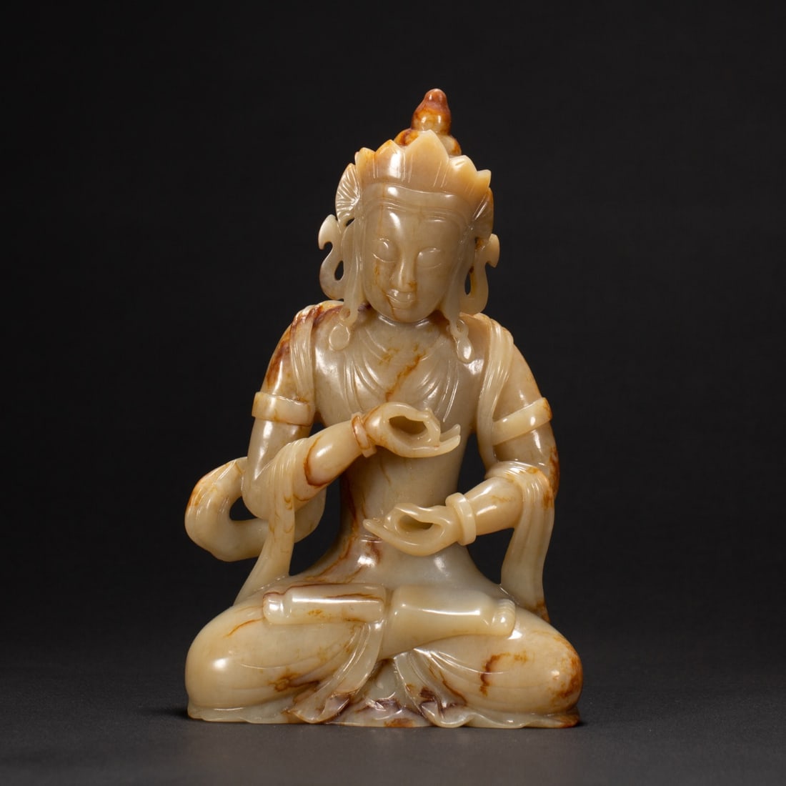 A Exquisite Hotan Jade Buddha Statue Ornament (1 of 9)