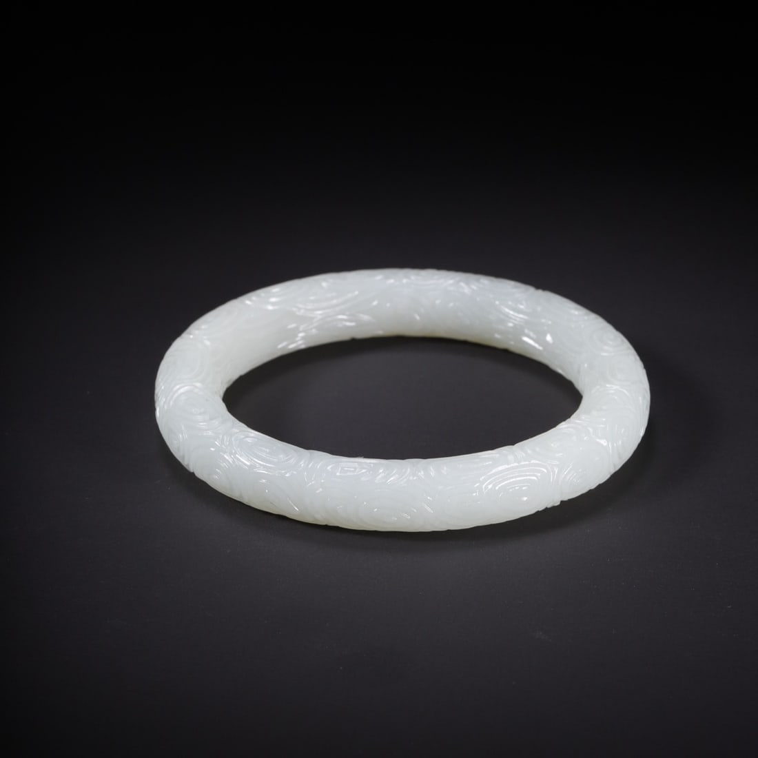 A Exquisite Hotan Jade Auspicious Cloud Pattern Bracelet - 4