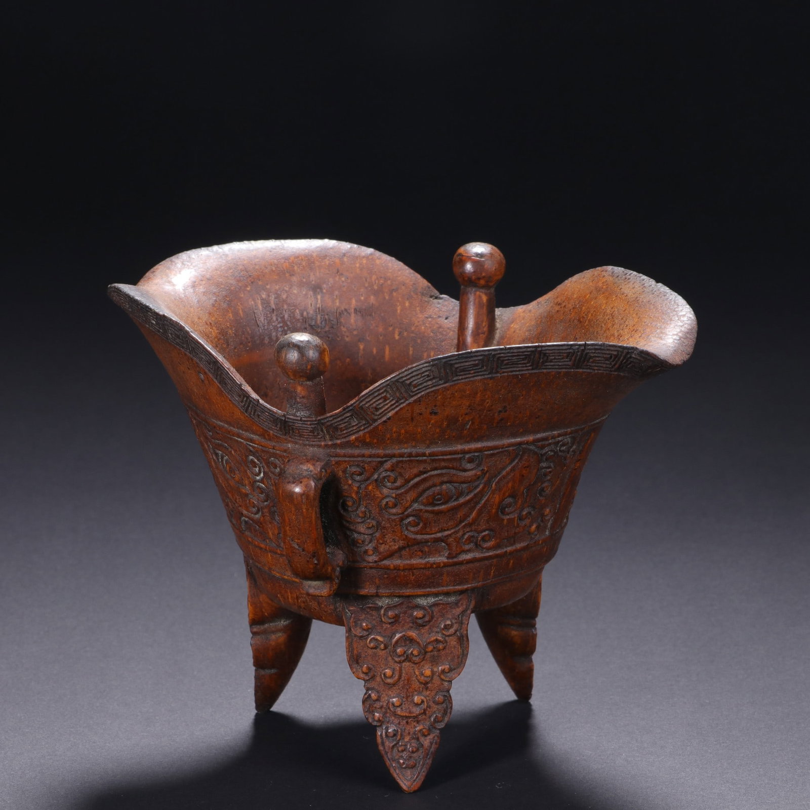 A Exquisite Bamboo Tripod Goblet (1 of 9)