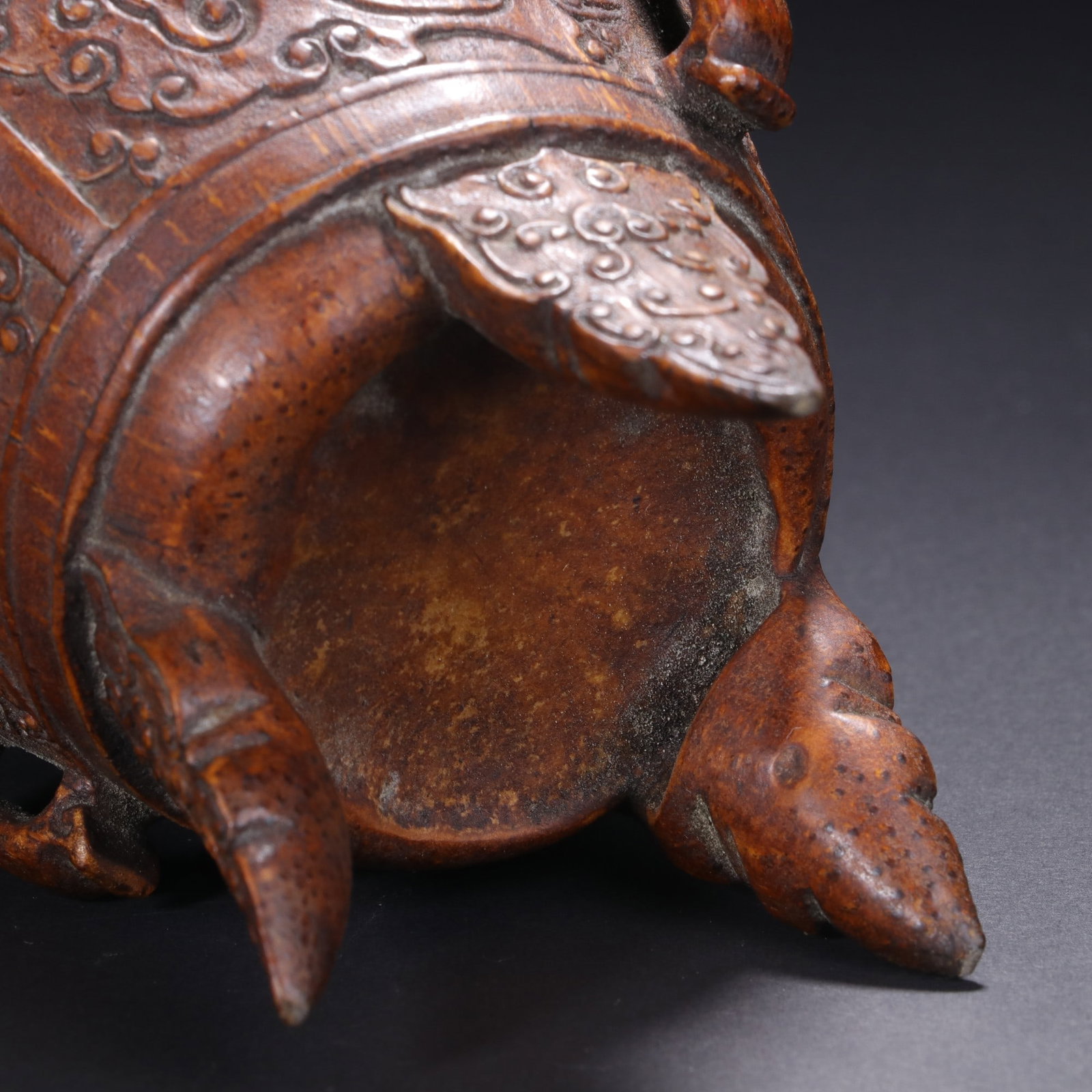 A Exquisite Bamboo Tripod Goblet - 9