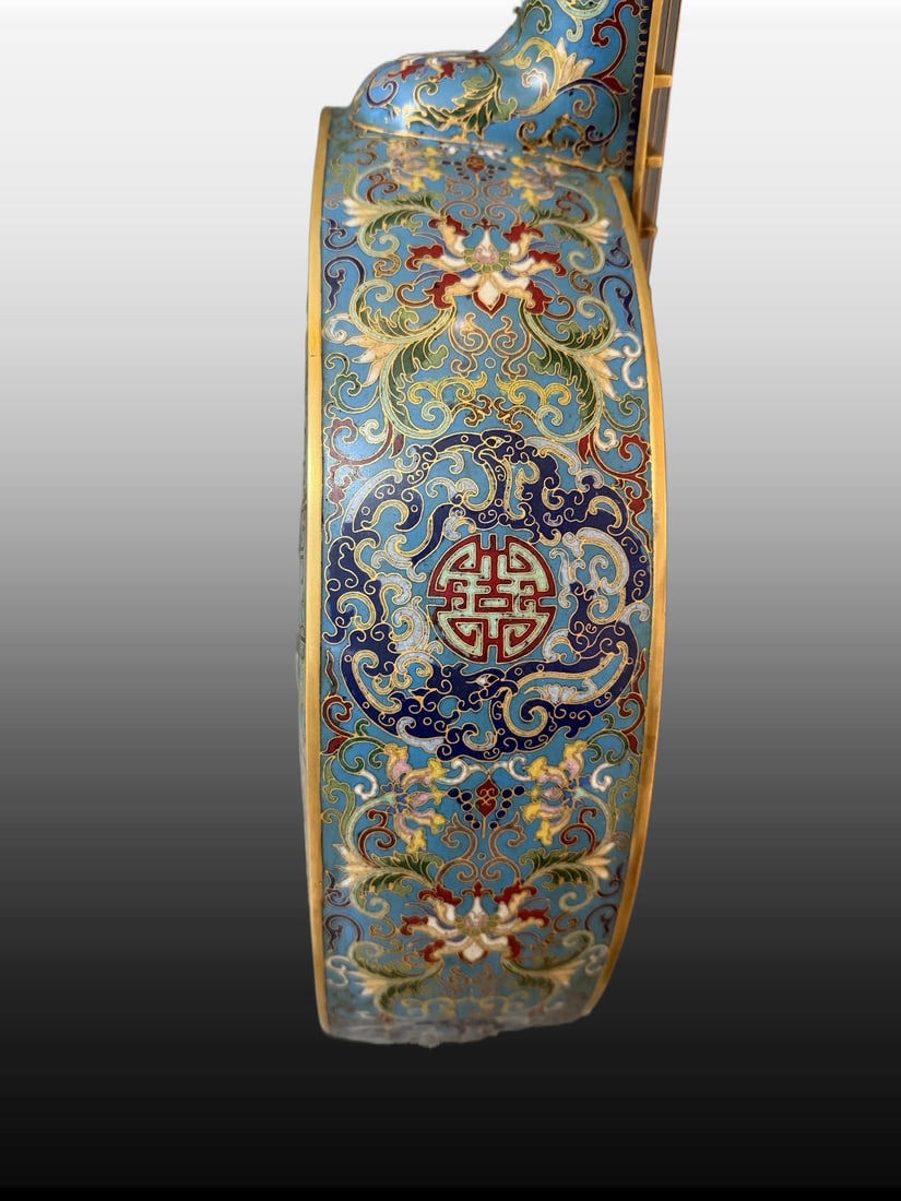 A Exquisite Copper Cloisonne Pipa - 6