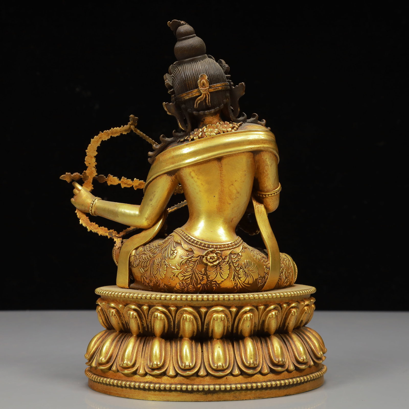 A Solemn Gilt Bronze Buddha Statue - 9