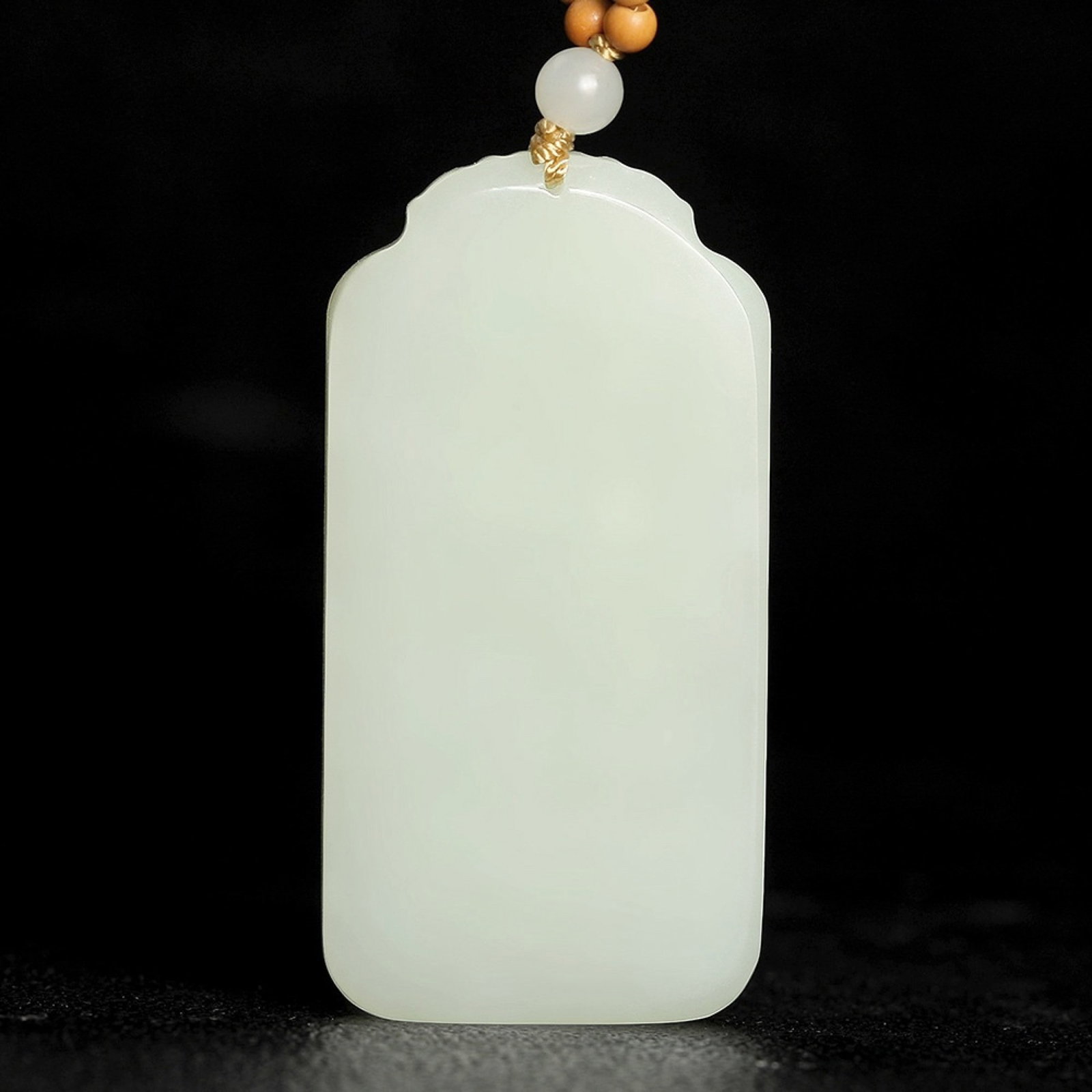 An Exquisite White Jade Statue of Avalokitesvara Pendant - 3
