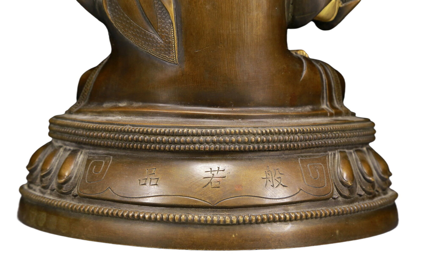 A Solemn Gilt Bronze Statue of Tsongkhapa - 9