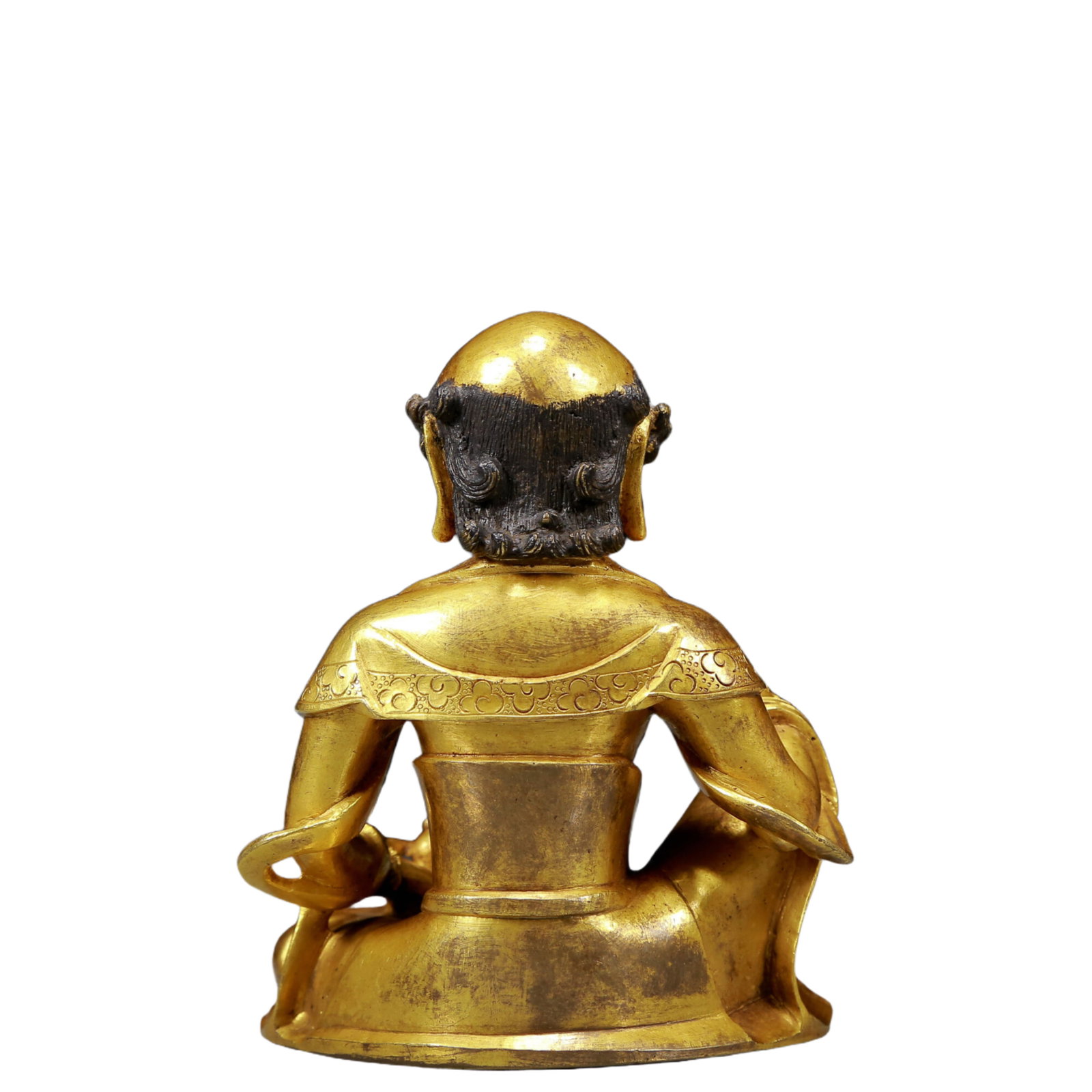 A Solemn Gilt Bronze Statue of Arhat - 4