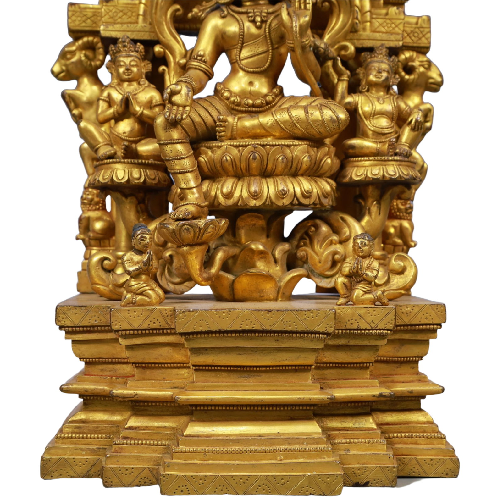 A Solemn Gilt Bronze Statue of Tara - 3