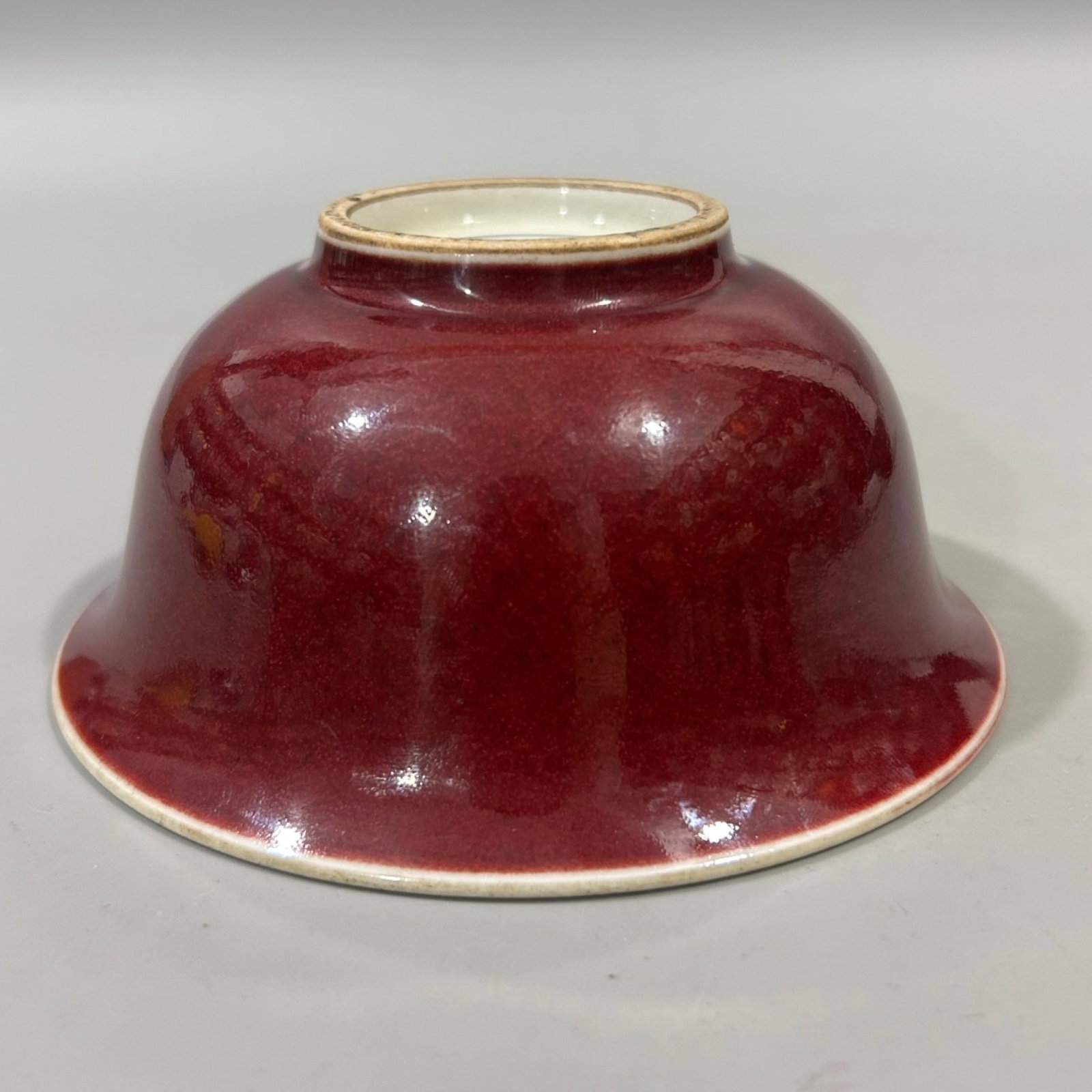 A Pair of Exquisite Ji Red Glazed Bowls - 5