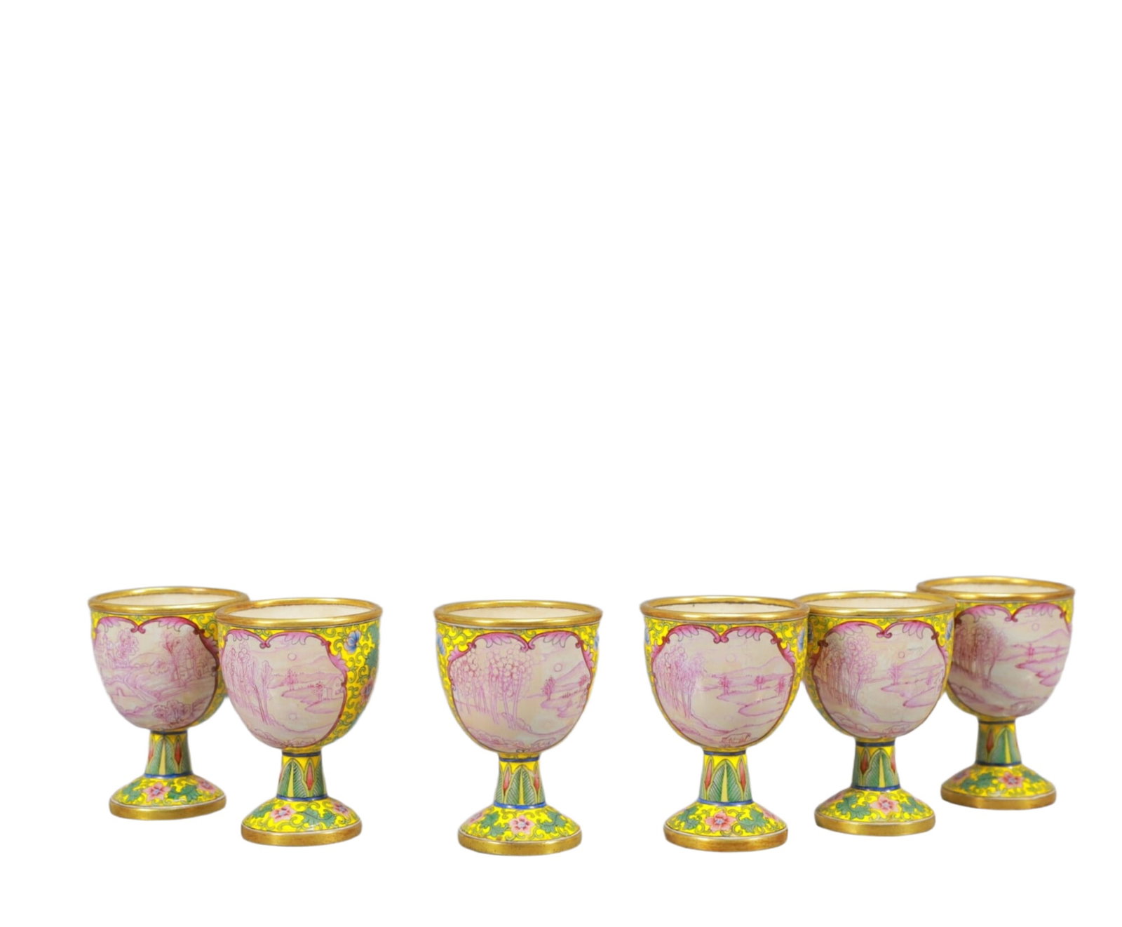 A Set of Fine Painted Enamel Figure Pattern Flagon - 15