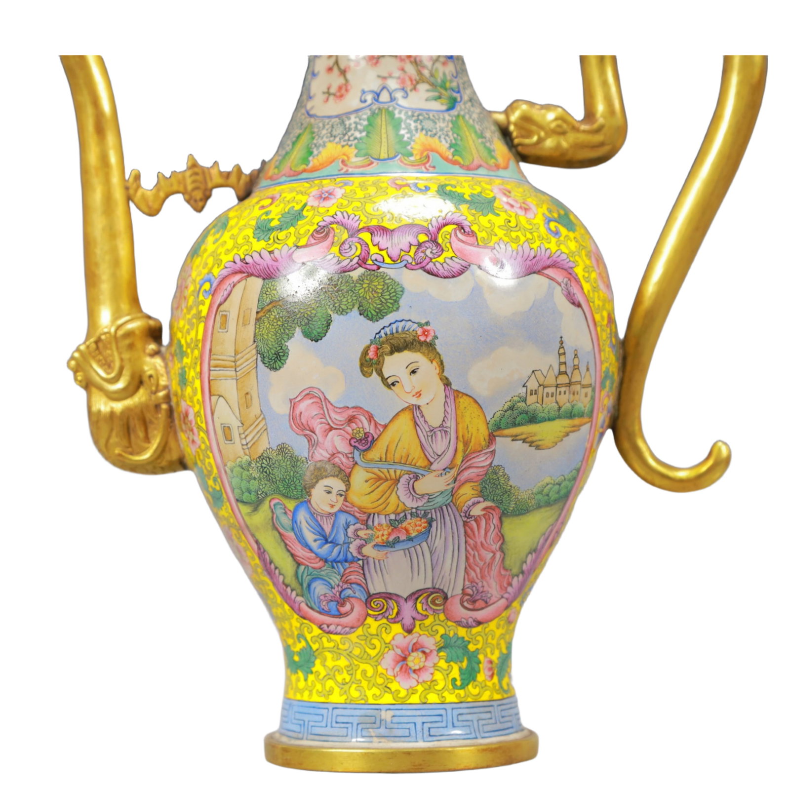 A Set of Fine Painted Enamel Figure Pattern Flagon - 4