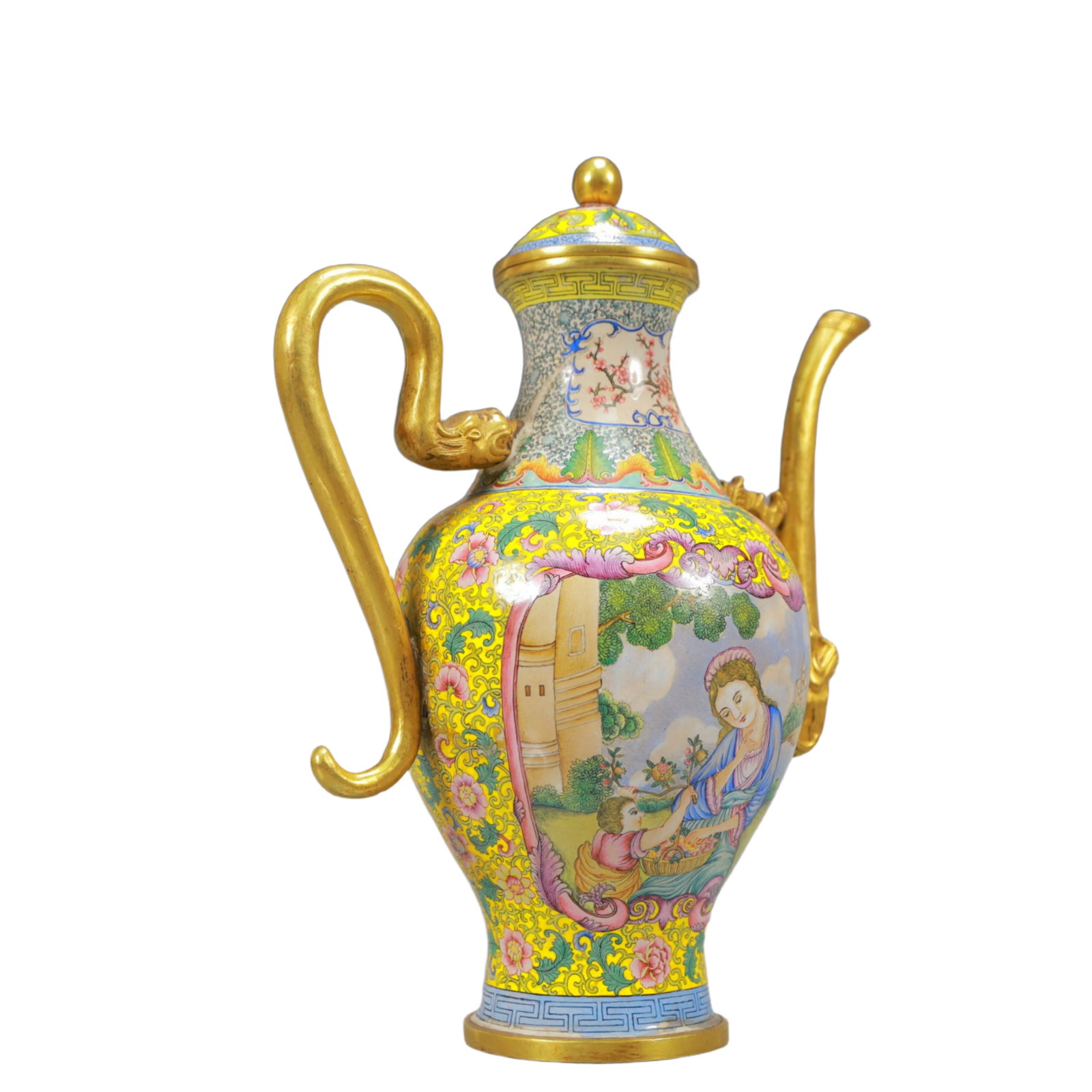A Set of Fine Painted Enamel Figure Pattern Flagon - 7