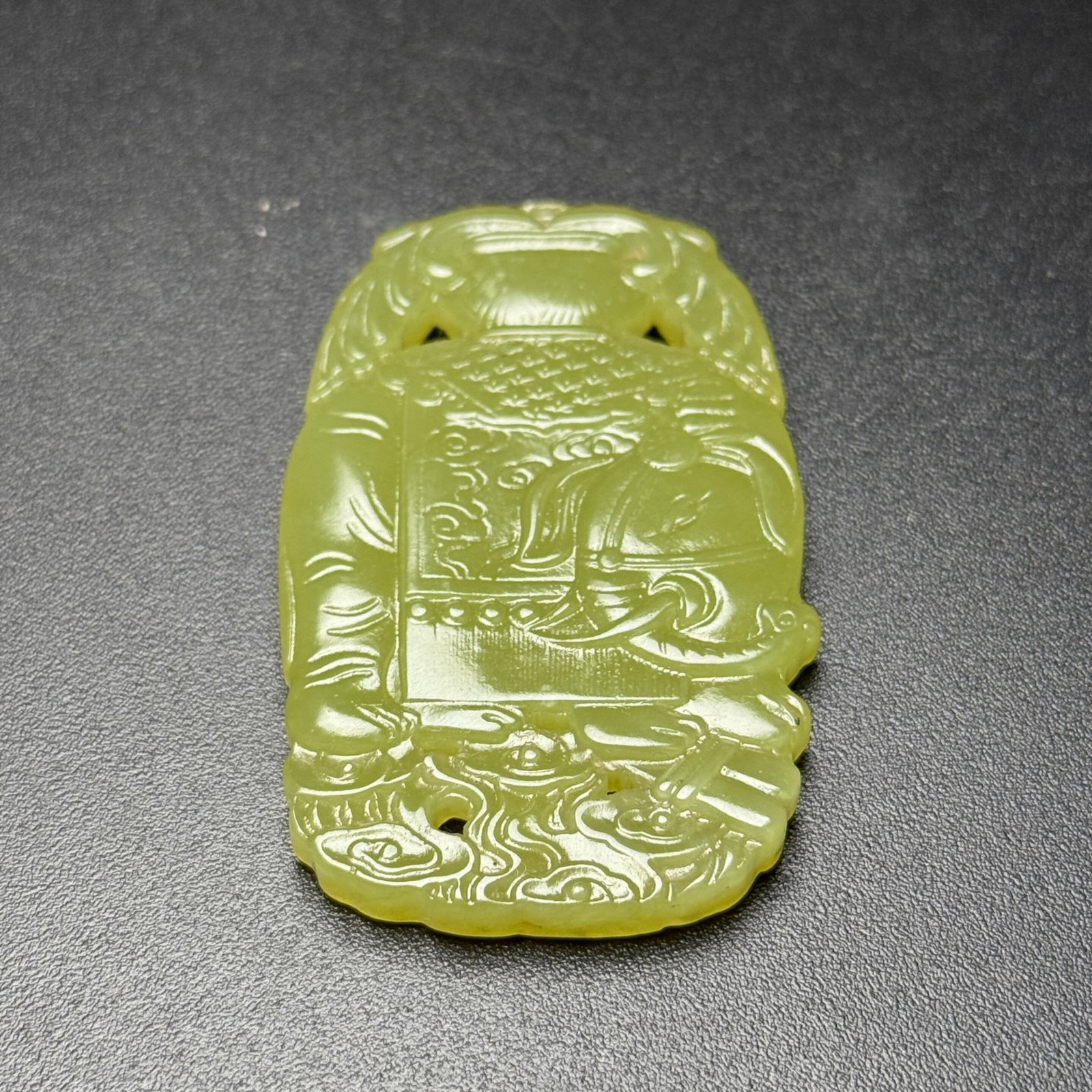 An Exquisite Yellow Jade Elephant Pattern Pendant - 6