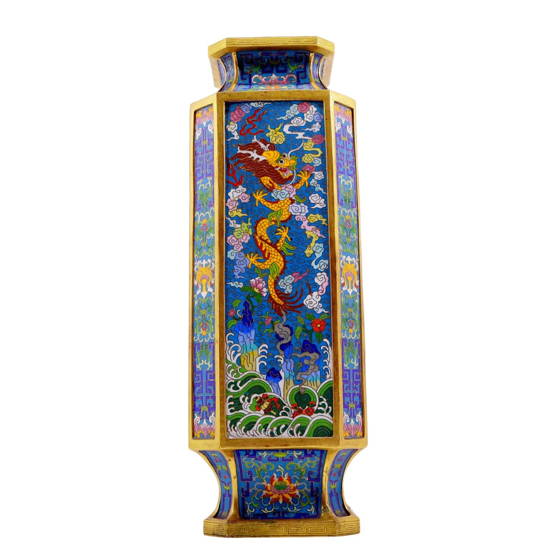 A pair of exquisite cloisonn¨¦ vases with auspicious clouds and dragon patterns - 14