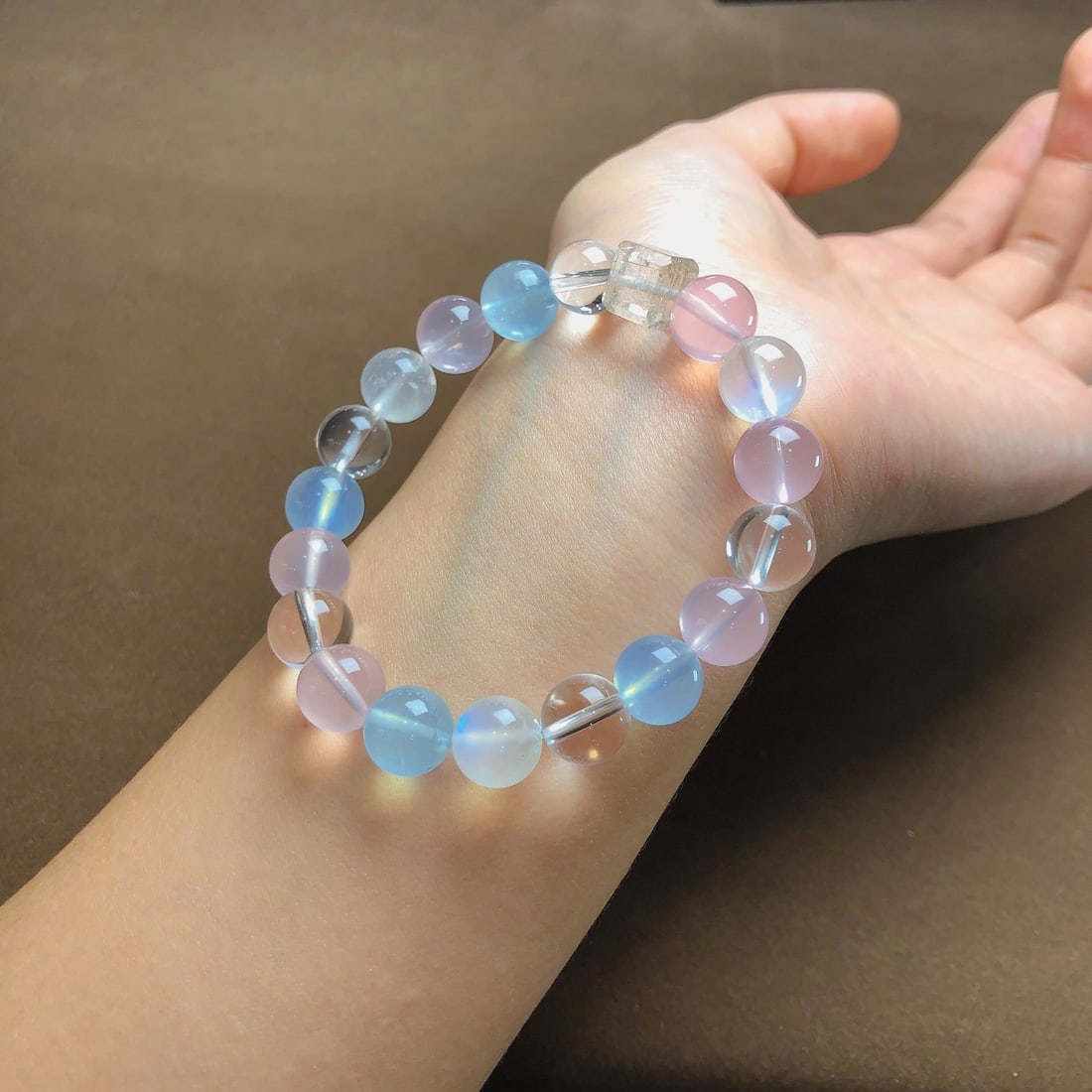 An Exquisite Crystal Aquamarine Bracelets - 4