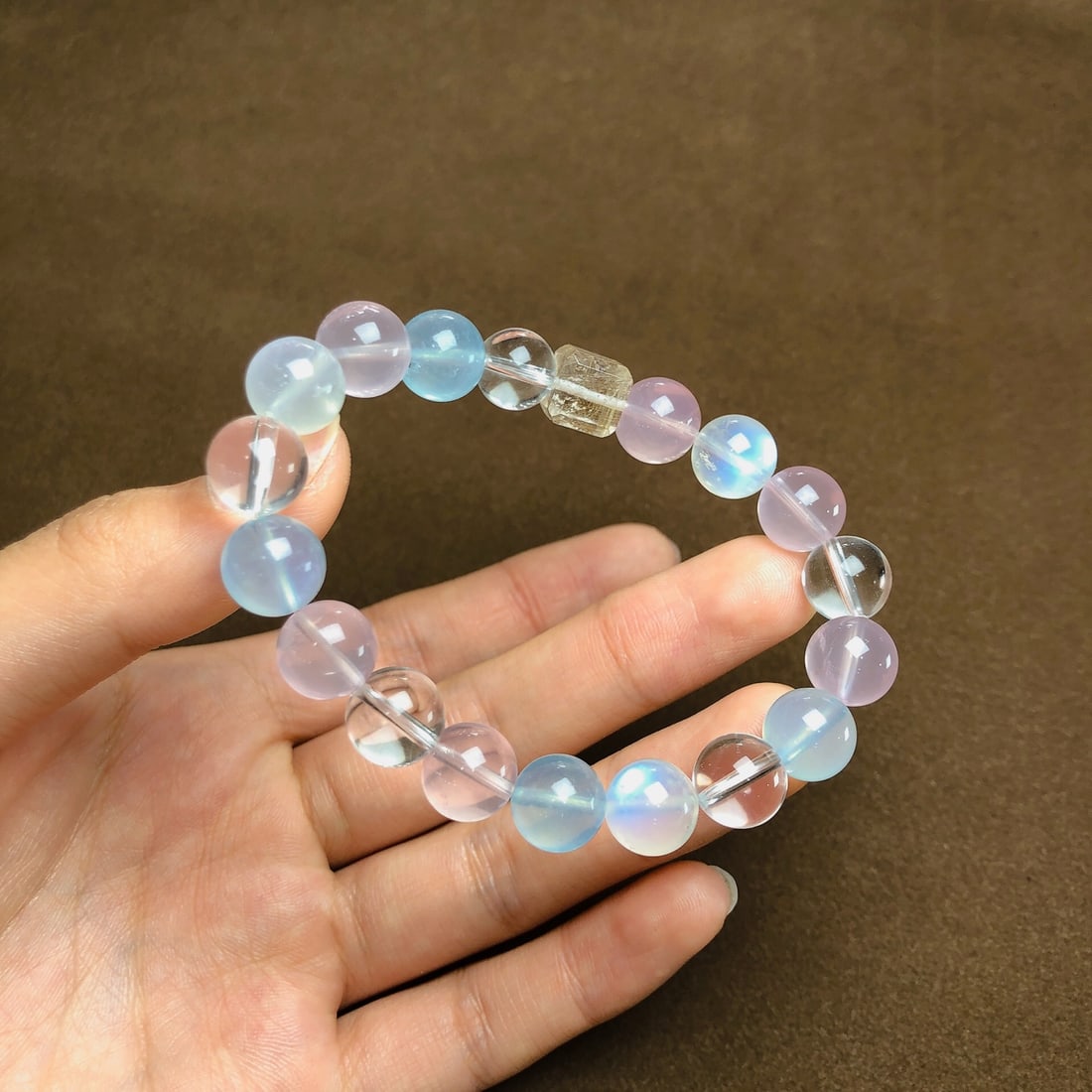 An Exquisite Crystal Aquamarine Bracelets - 5