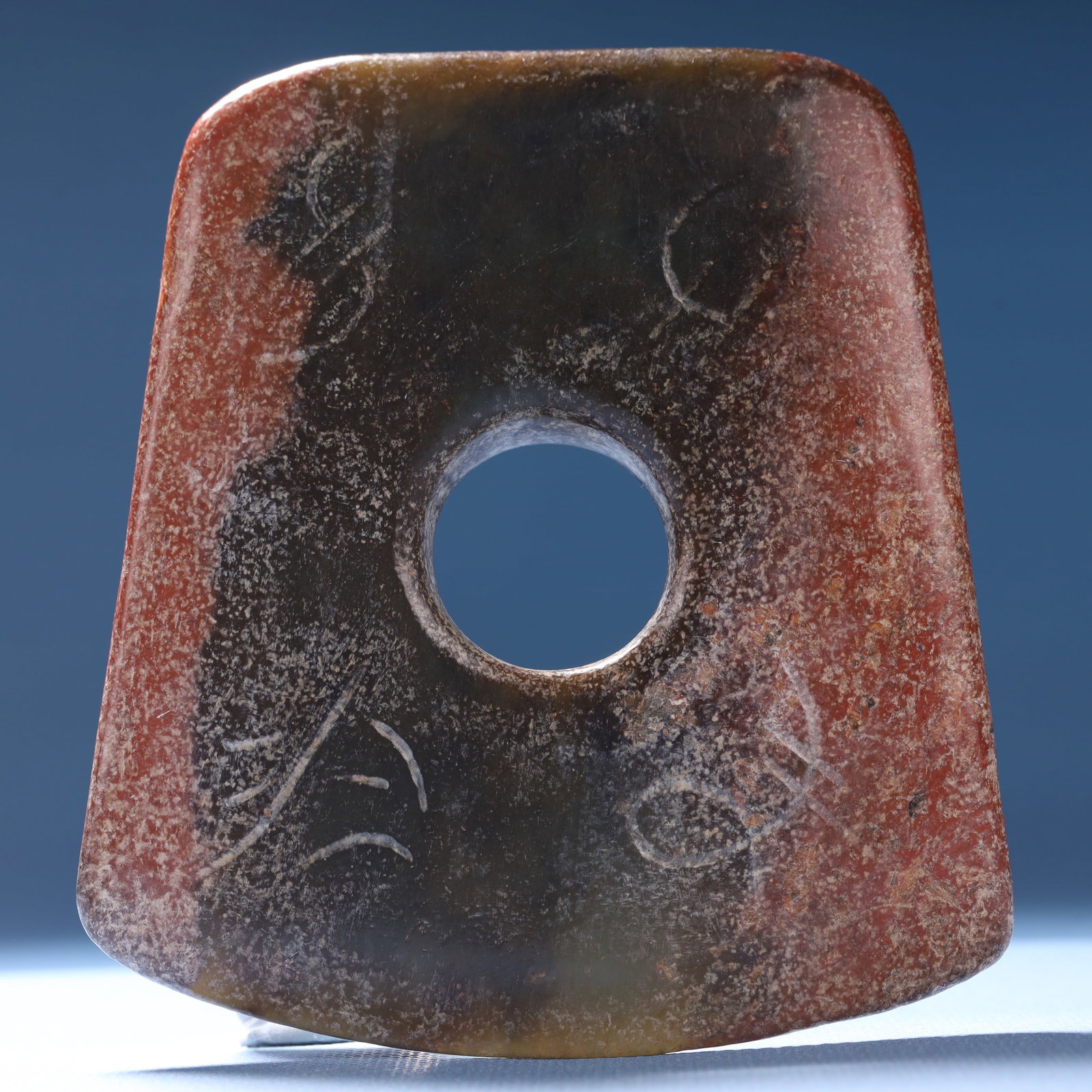An Archaic Hongshan Culture Yellow Jade Pendant - 2