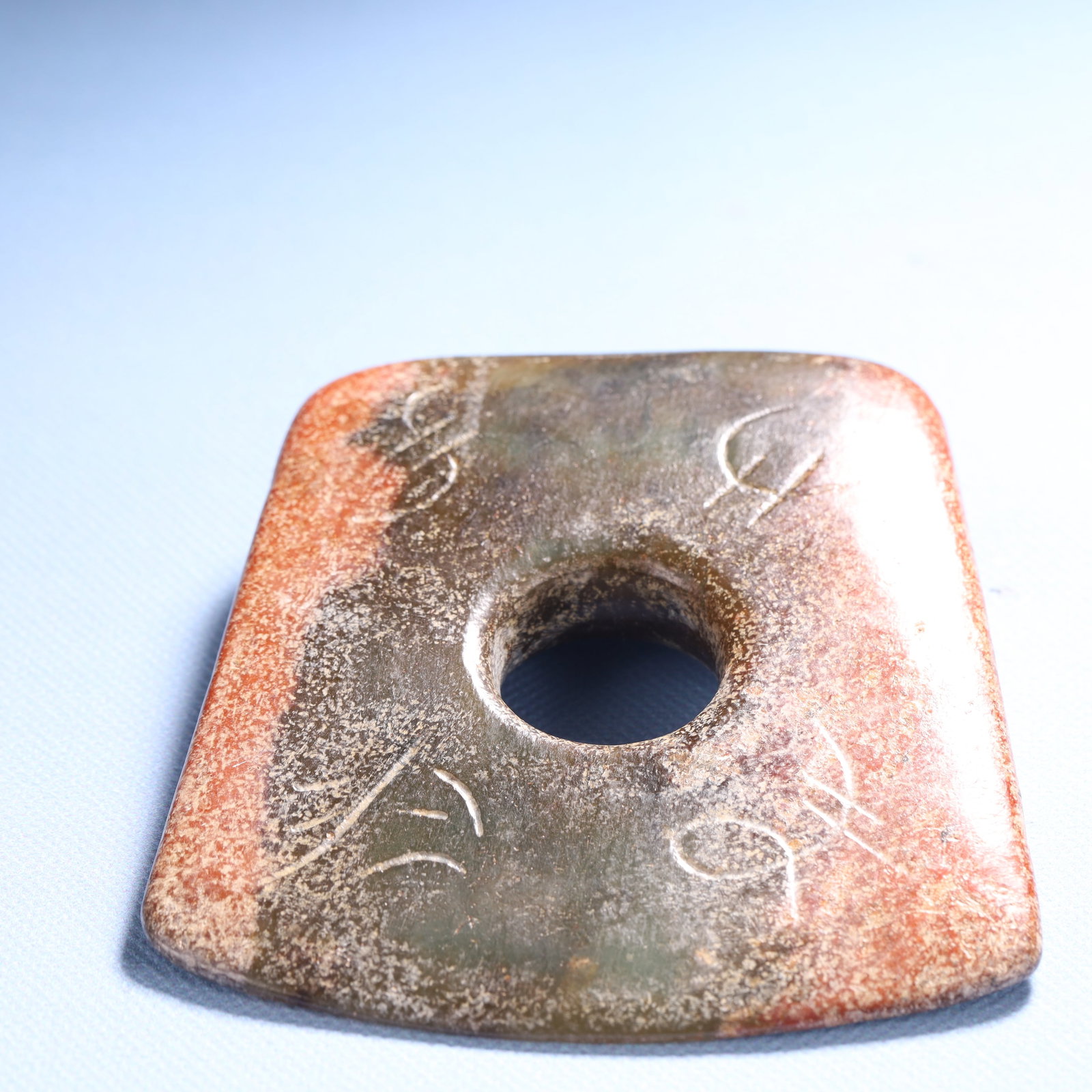 An Archaic Hongshan Culture Yellow Jade Pendant - 3