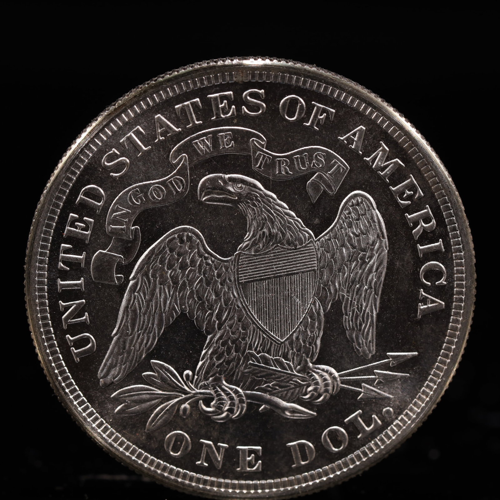 USA One Dollar 1866 Coin - 2