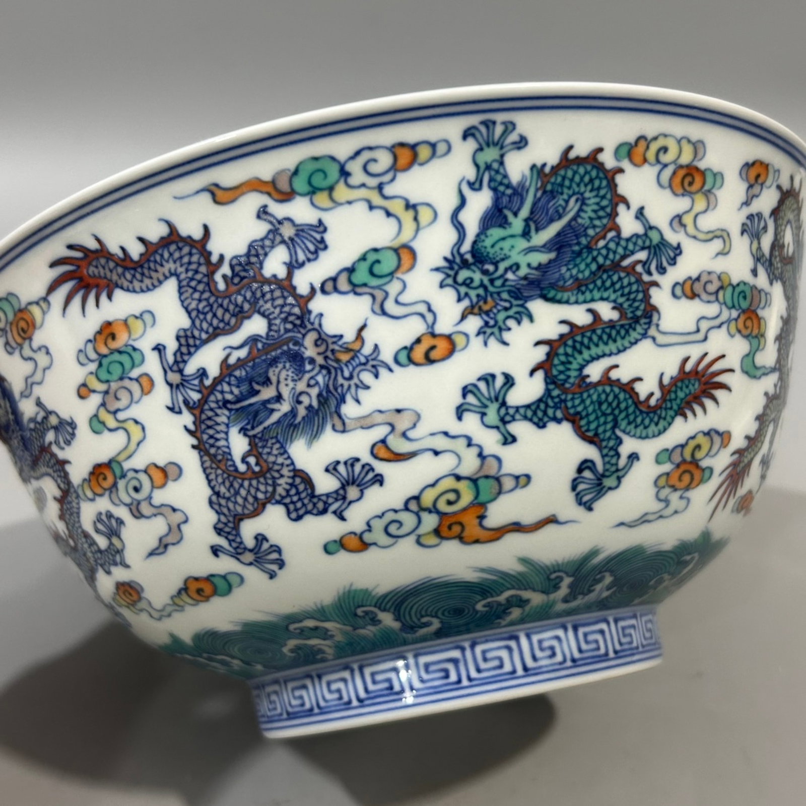 An Exquisite Doucai Auspicious Cloud and Dragon Pattern Bowl - 2