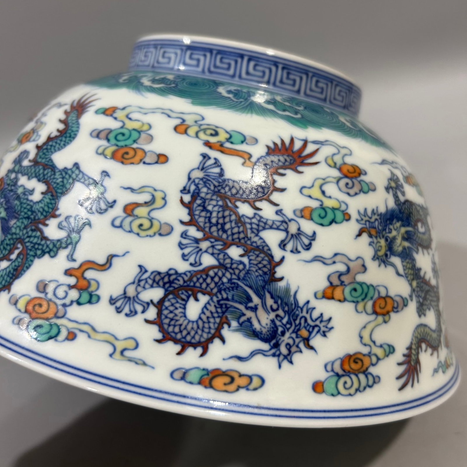 An Exquisite Doucai Auspicious Cloud and Dragon Pattern Bowl - 7