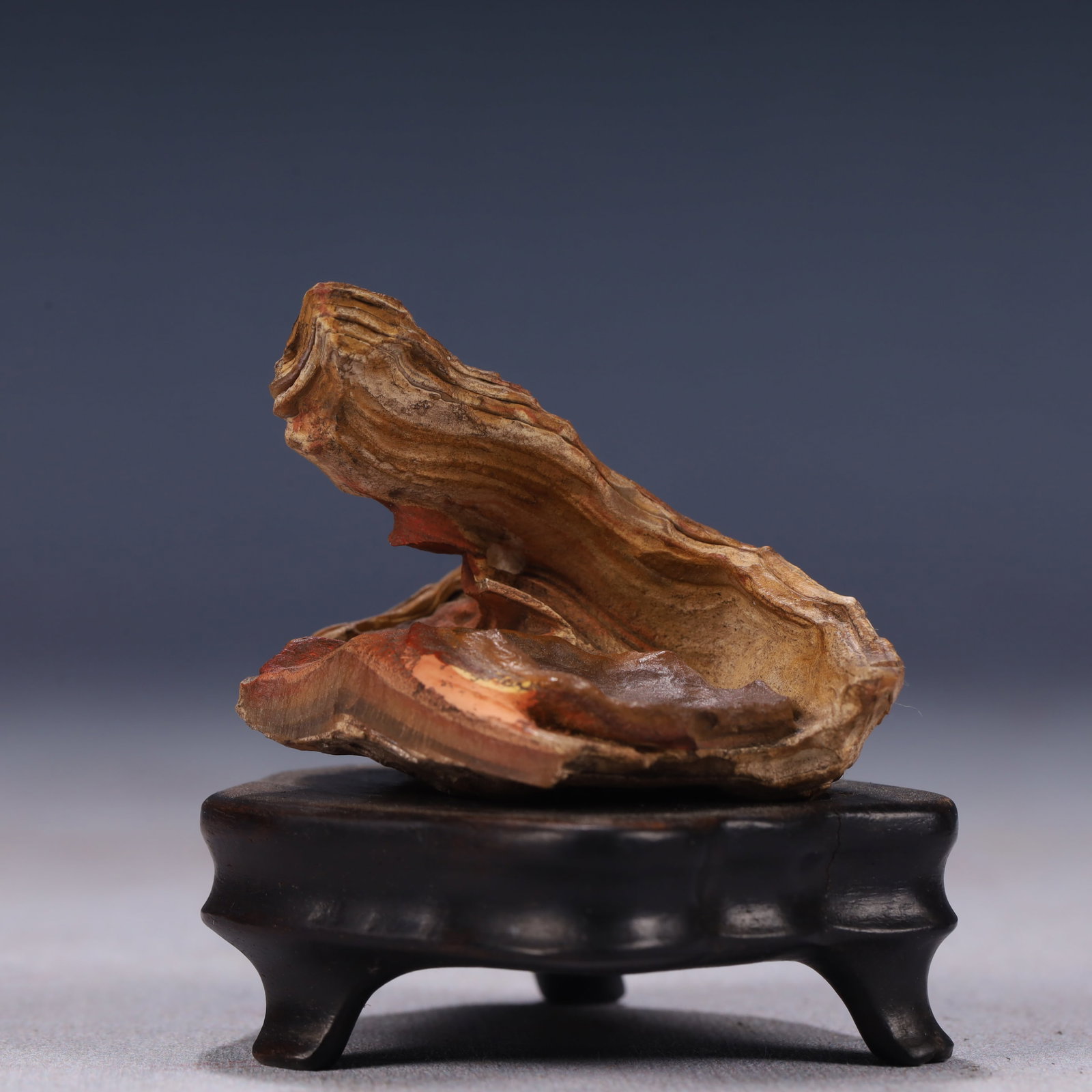 An Exquisite Stone Rockery Ornament,With Base - 3