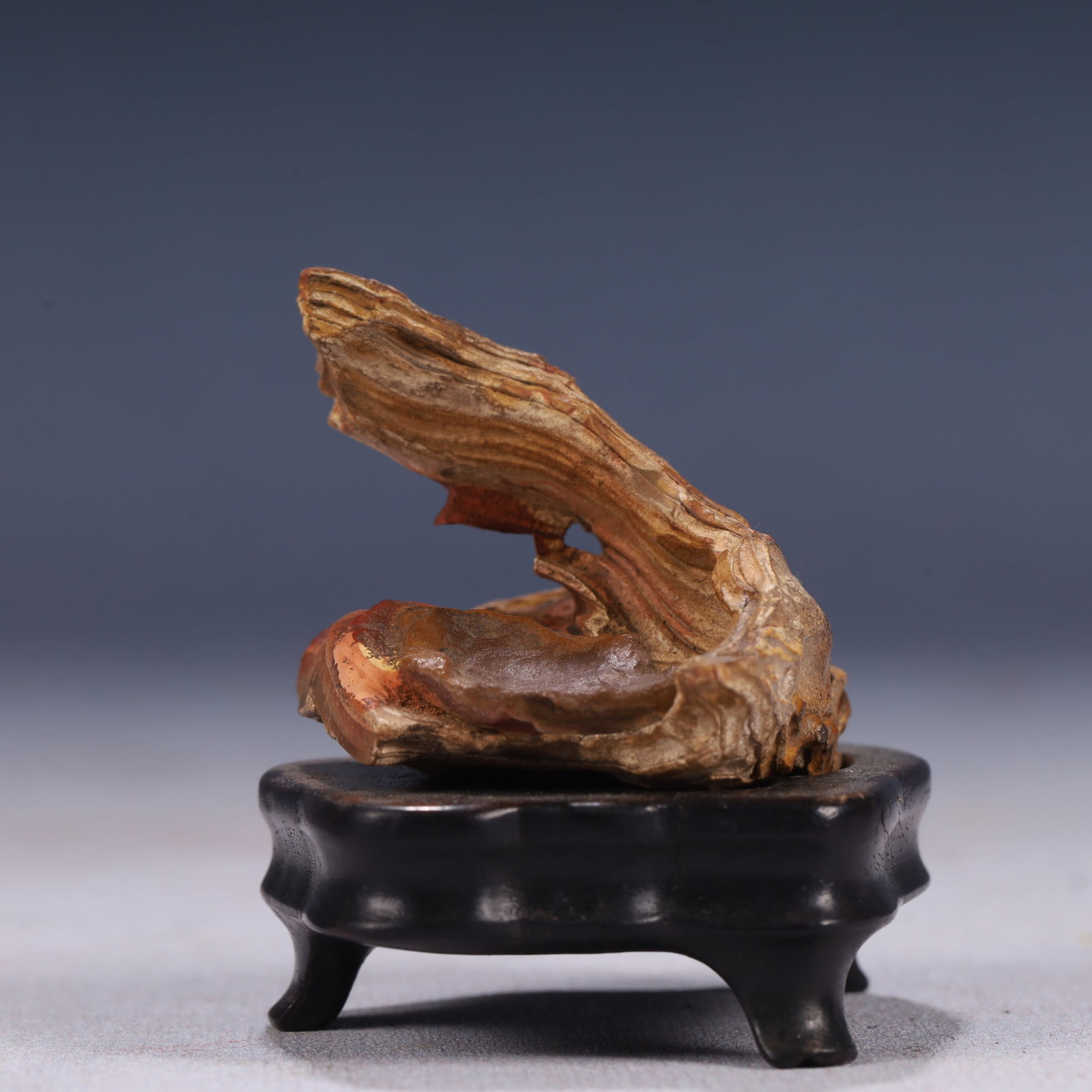 An Exquisite Stone Rockery Ornament,With Base - 4