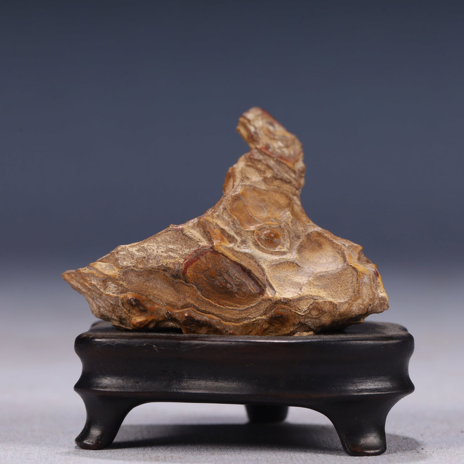 An Exquisite Stone Rockery Ornament,With Base - 5