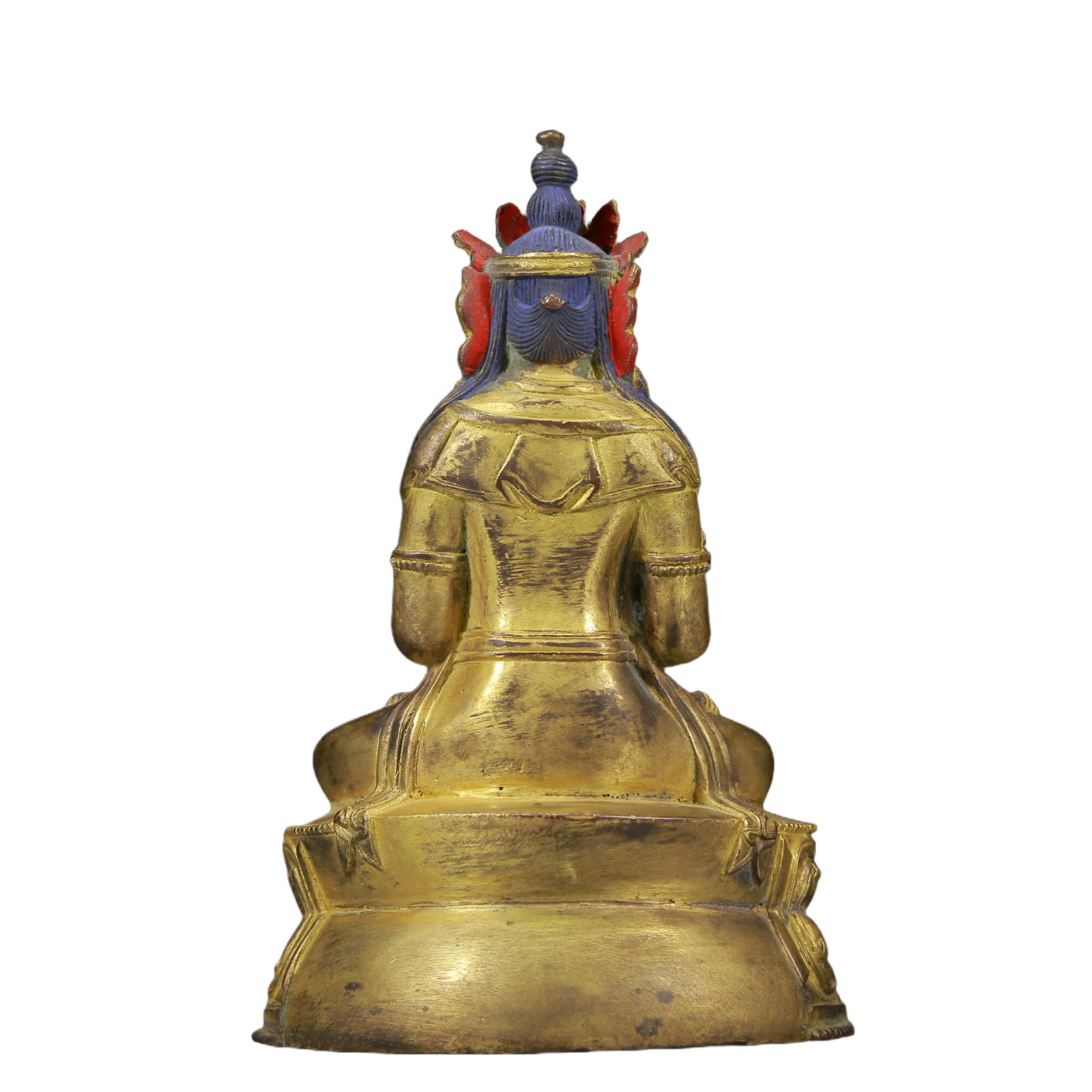A Solemn Gilt Bronze Statue of Amitayus - 7