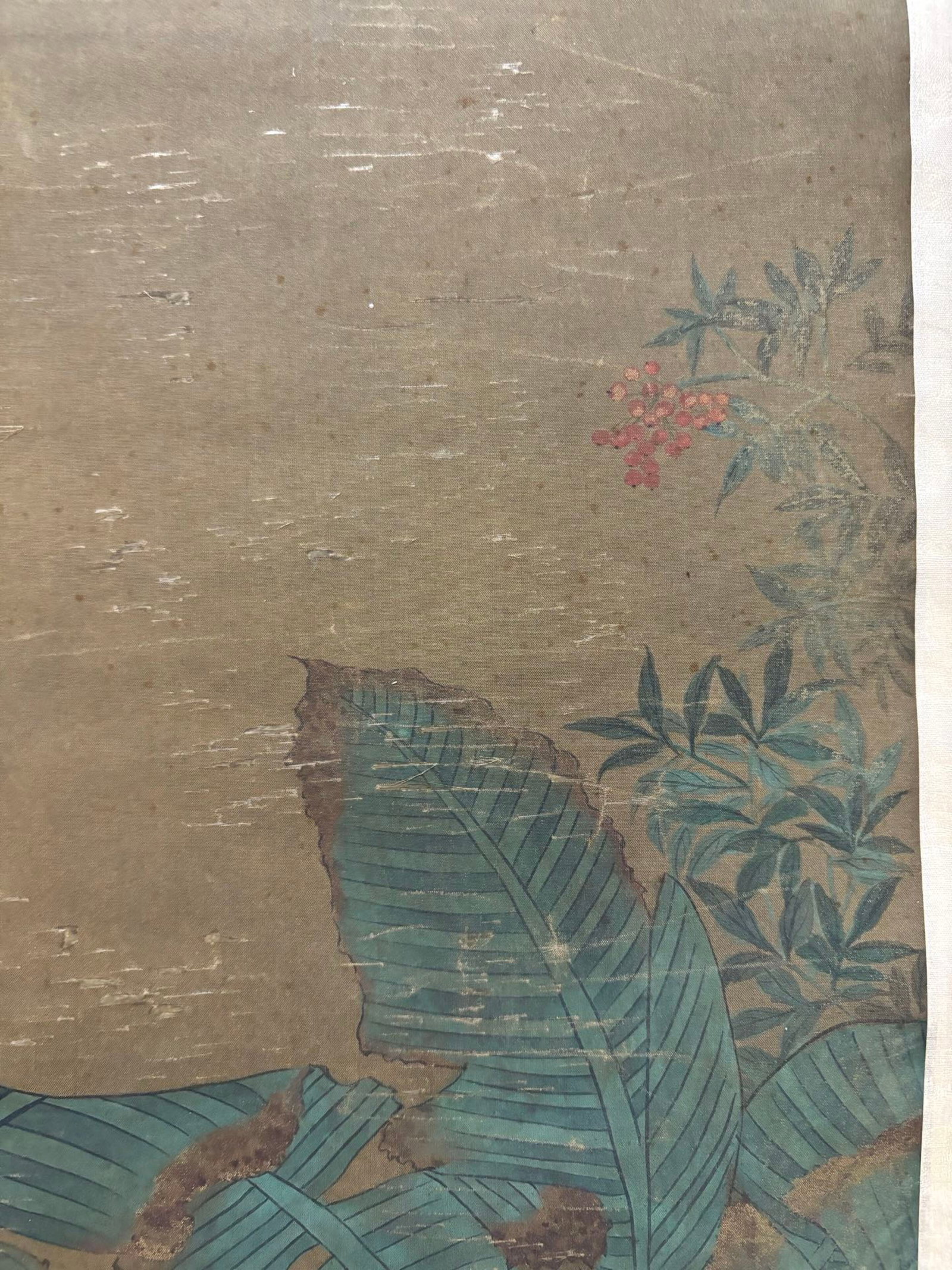 A Chinese Vertical Scroll Ink Painting of Crane on Silk,Jiang Tingxi - 3