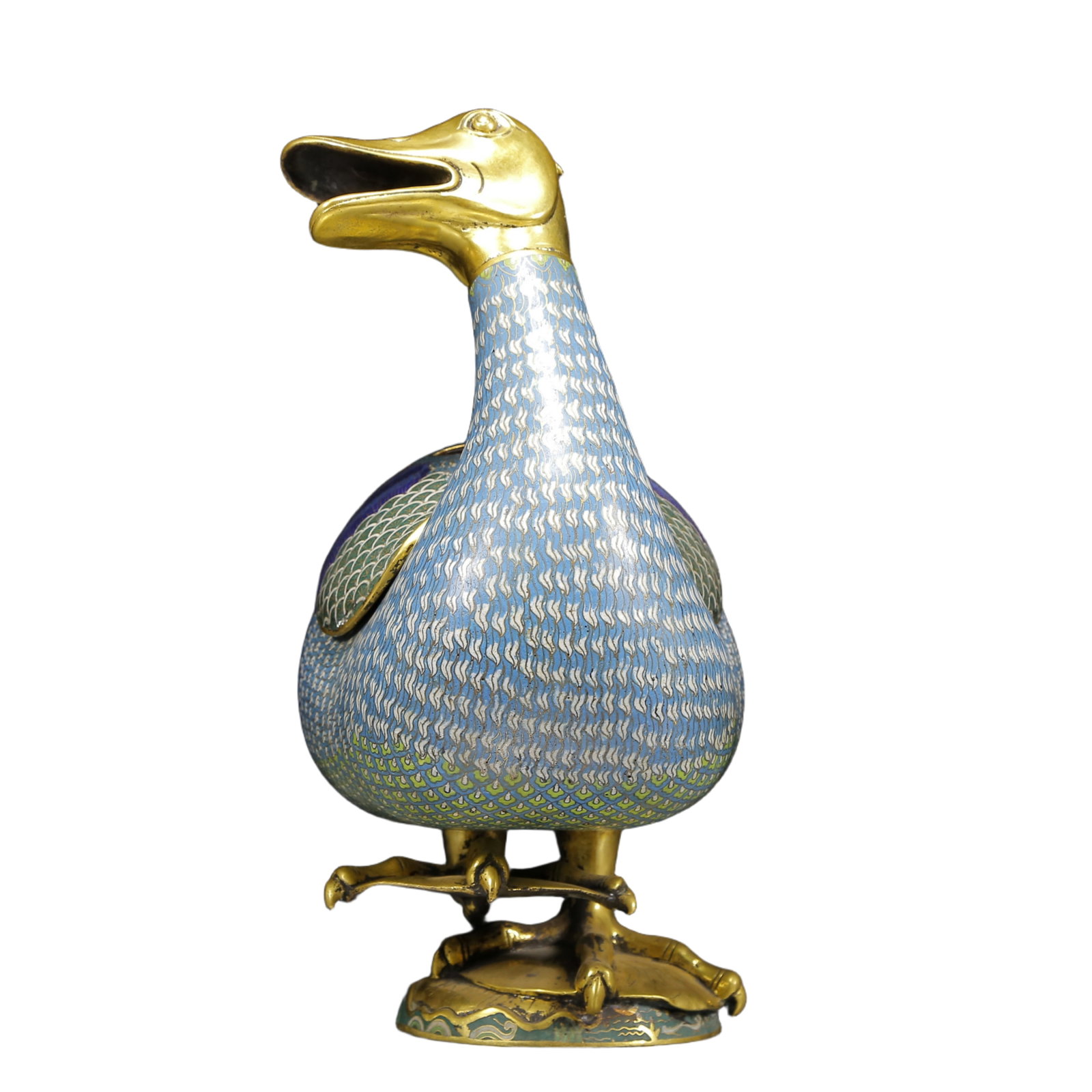A Rare Cloisonne Duck-Shaped Censer - 6